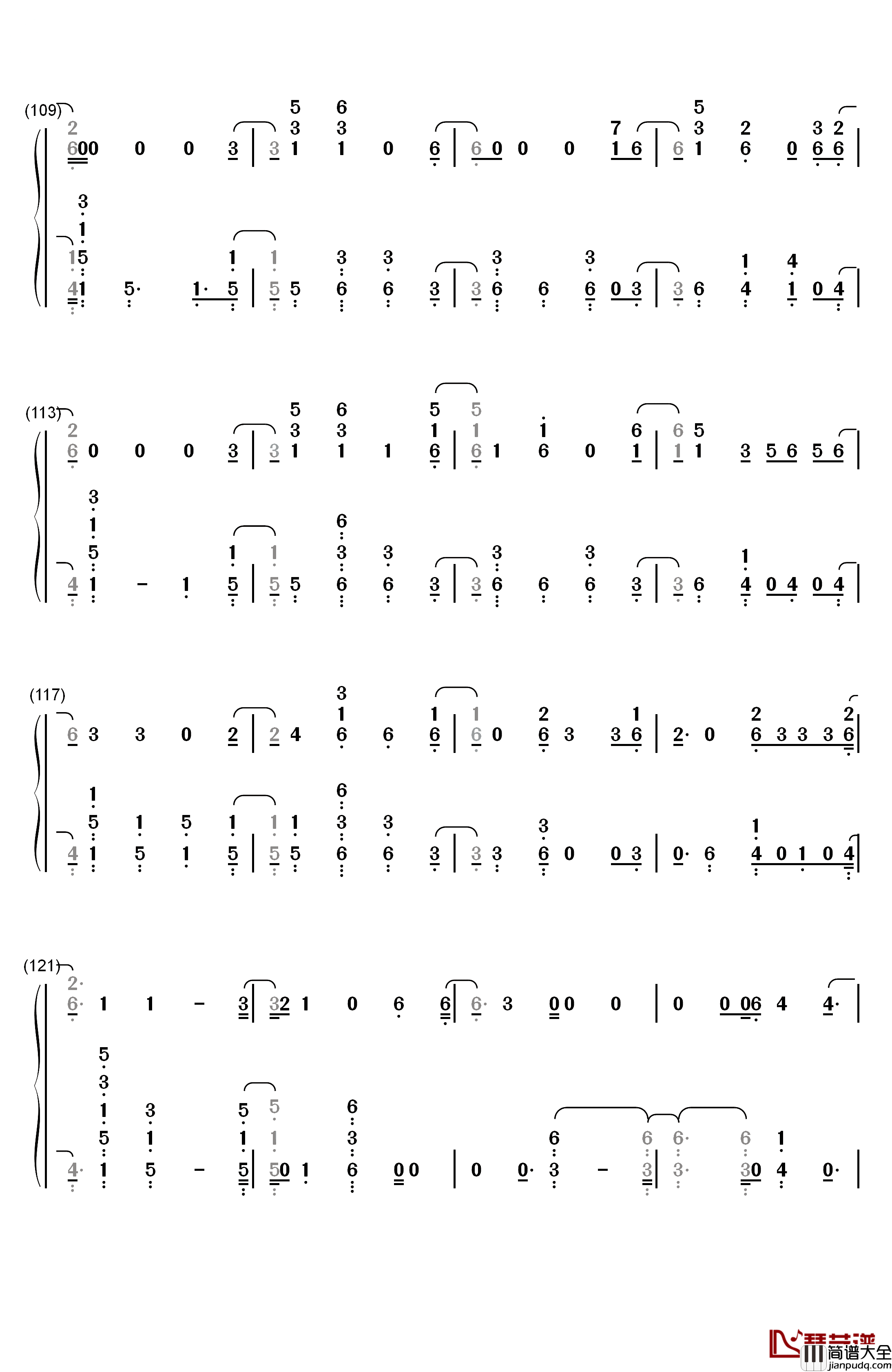 Start_Again钢琴简谱_数字双手_OneRepublic_Logic