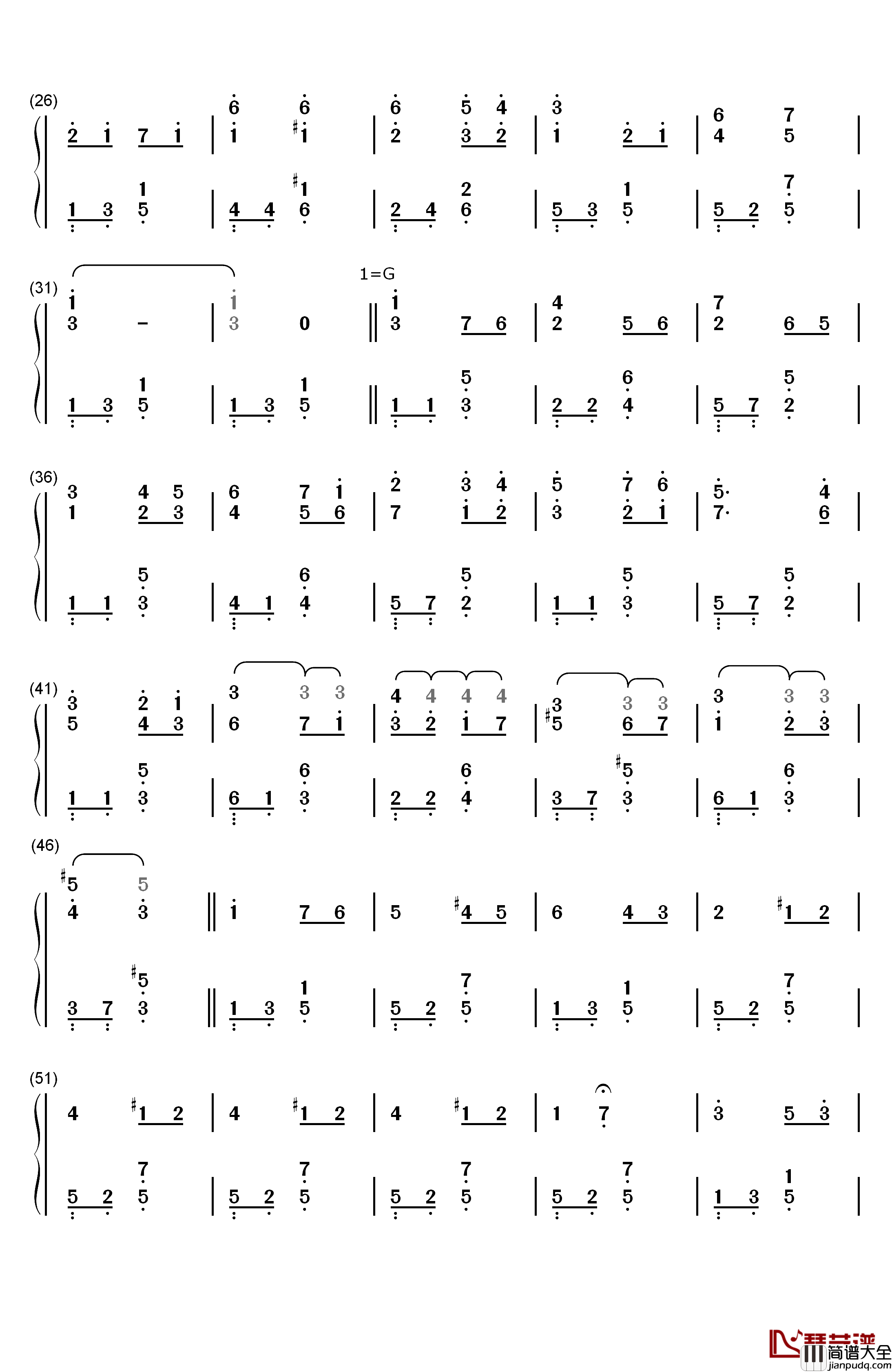 爱的礼赞钢琴简谱_数字双手_爱德华•埃尔加