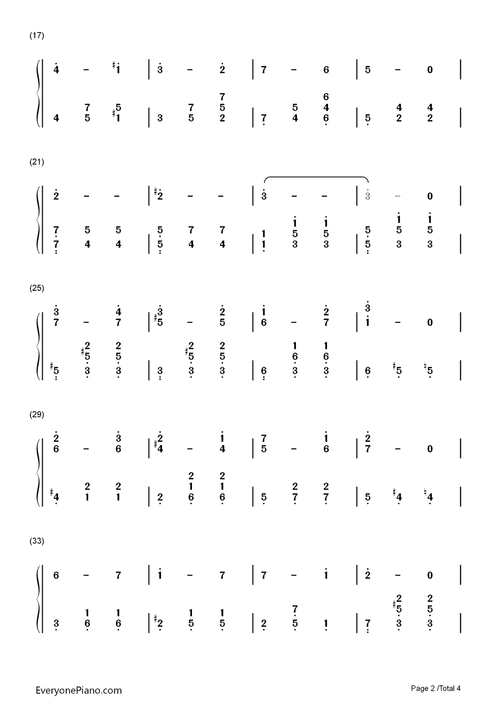 Let_Me_Call_You_Sweetheart钢琴简谱_数字双手_Leo_Friedman