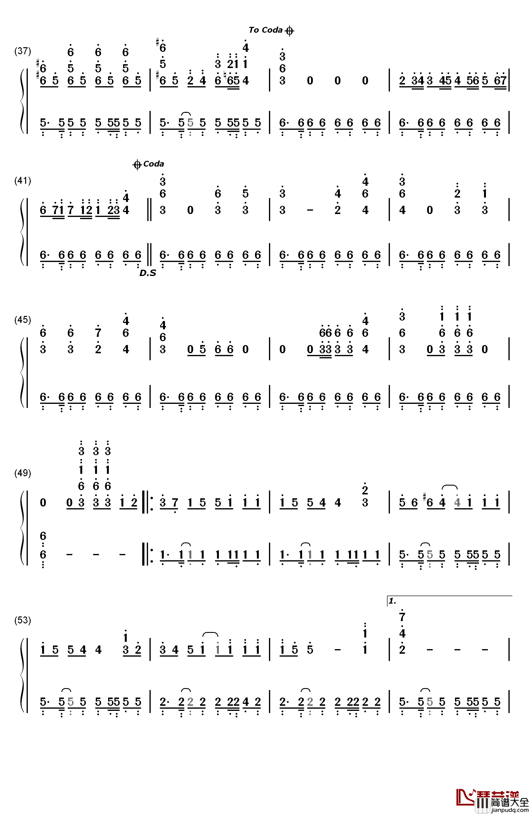 Jai_Ho钢琴简谱_数字双手_M.I.A