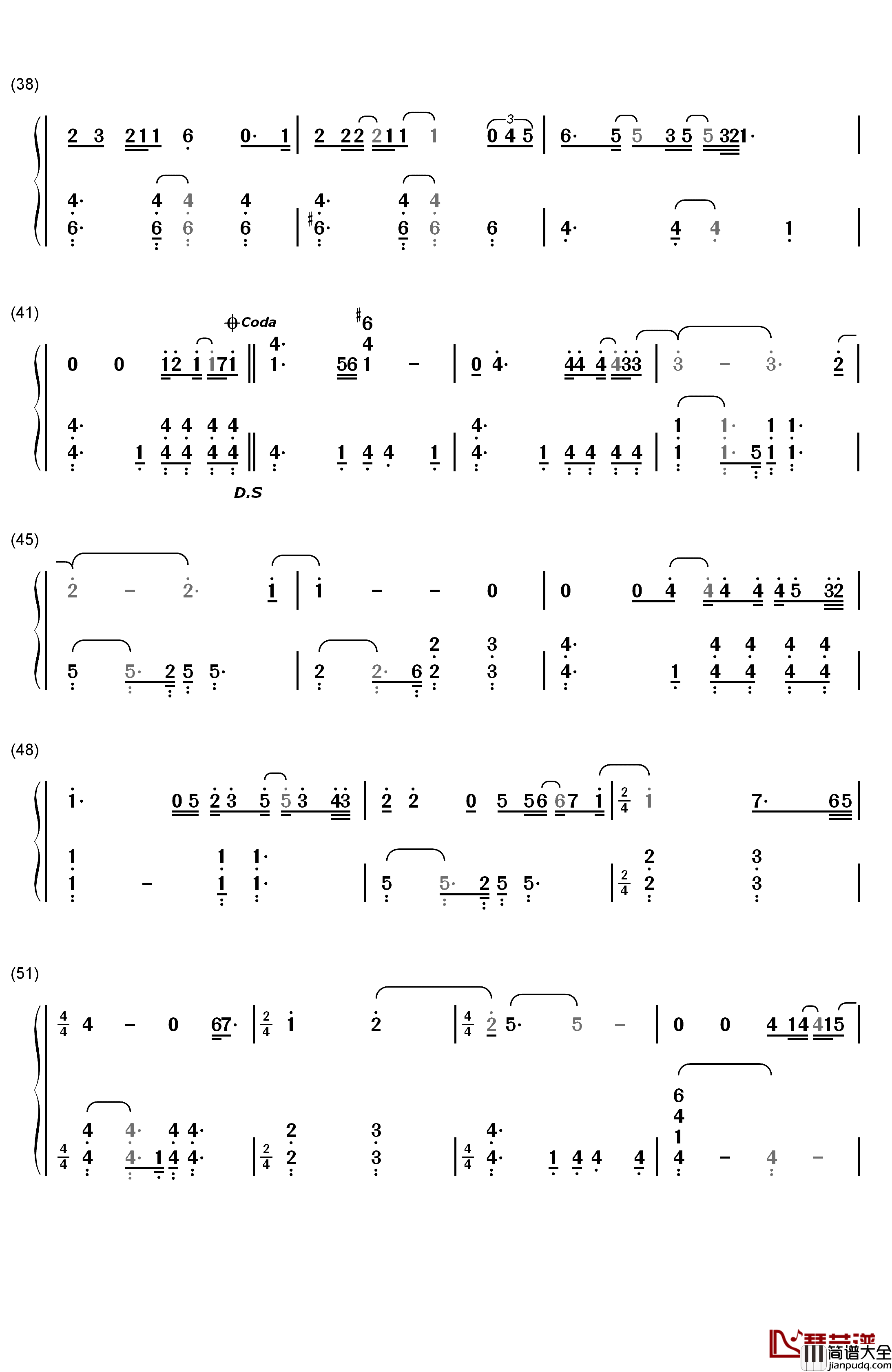 Jesus_Take_the_Wheel钢琴简谱_数字双手_Carrie_Underwood