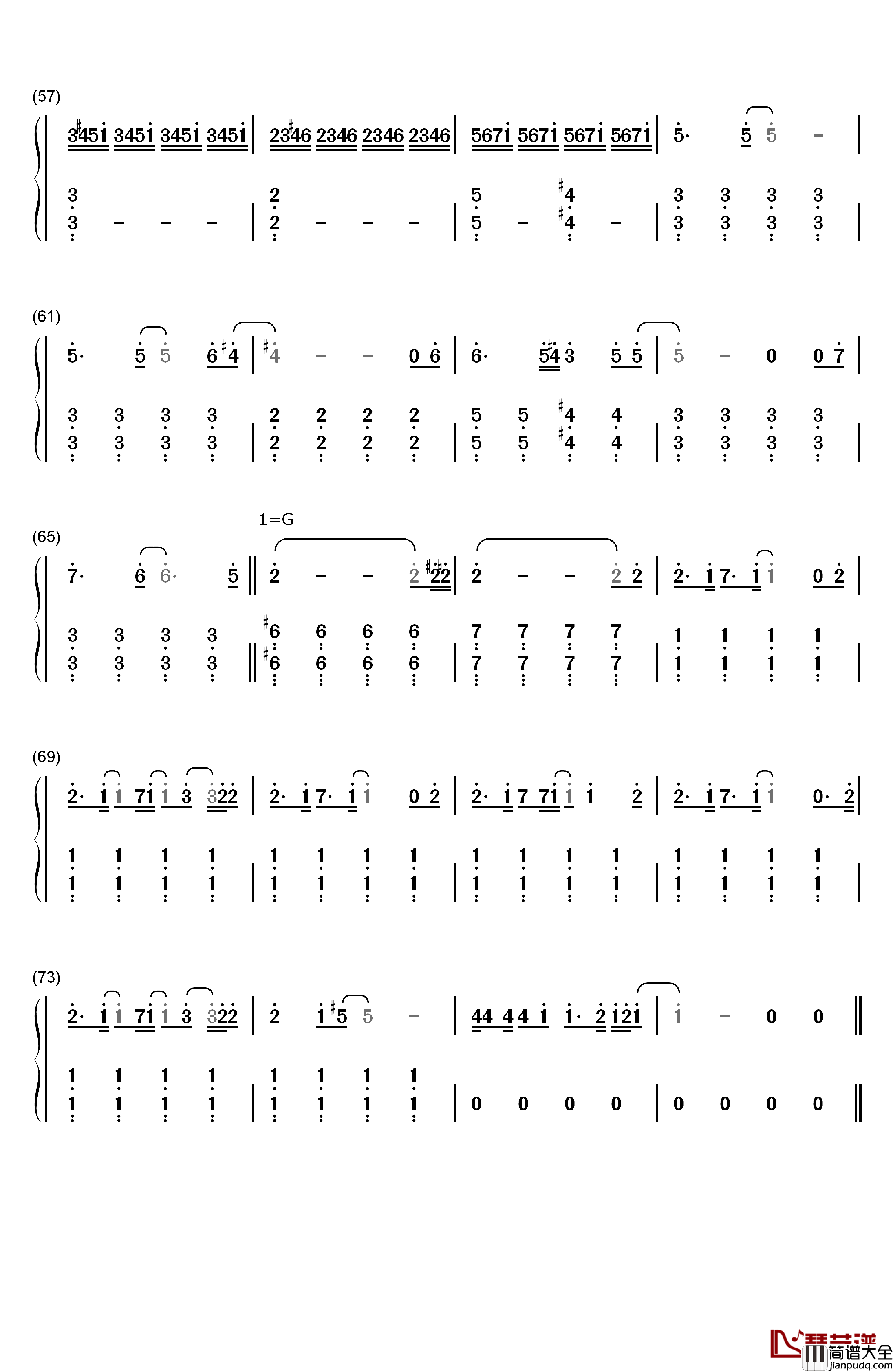If_I_Dare钢琴简谱_数字双手_Sara_Bareilles