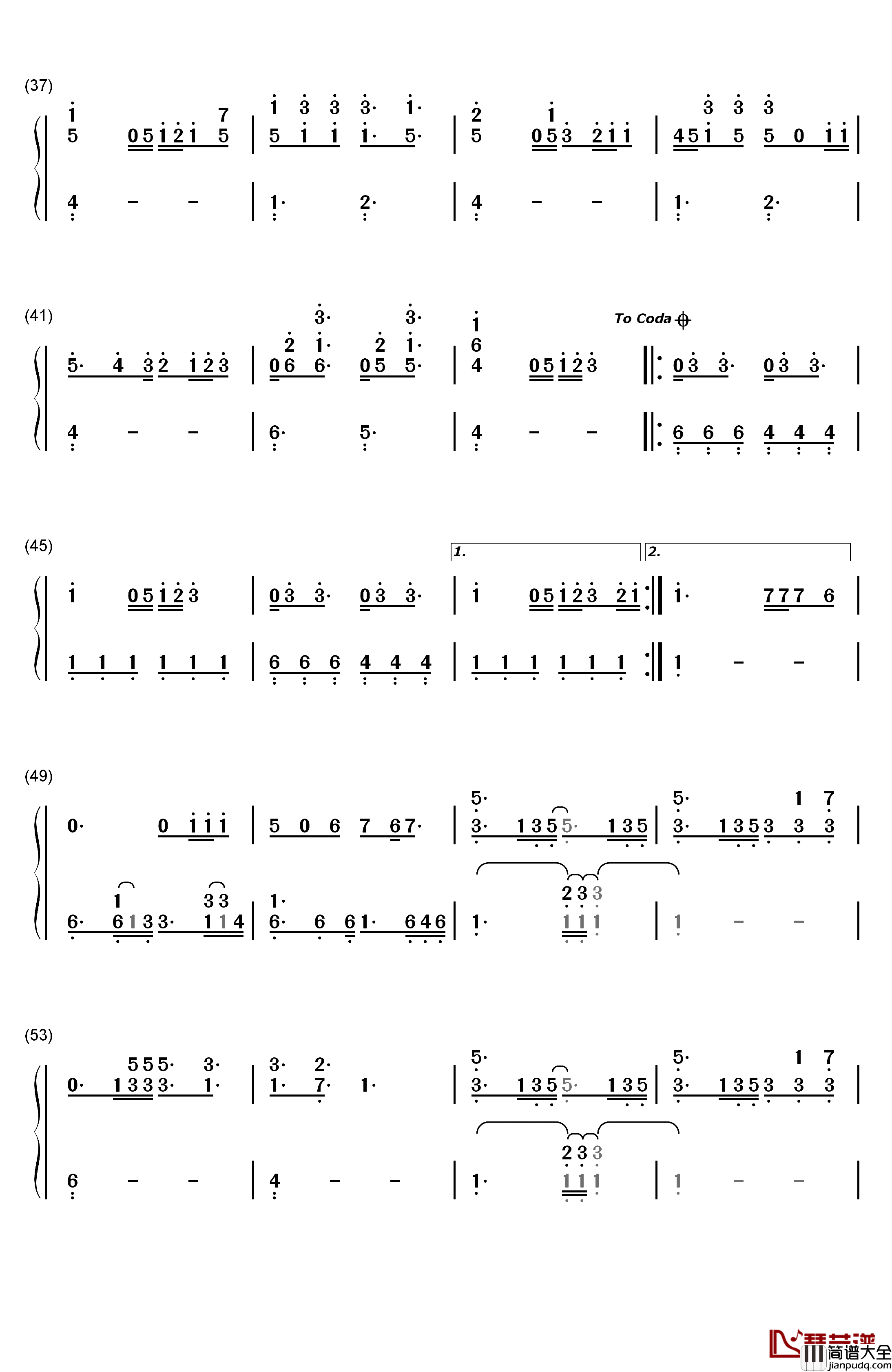 Give_Me_Love钢琴简谱_数字双手_Shawn_Mendes