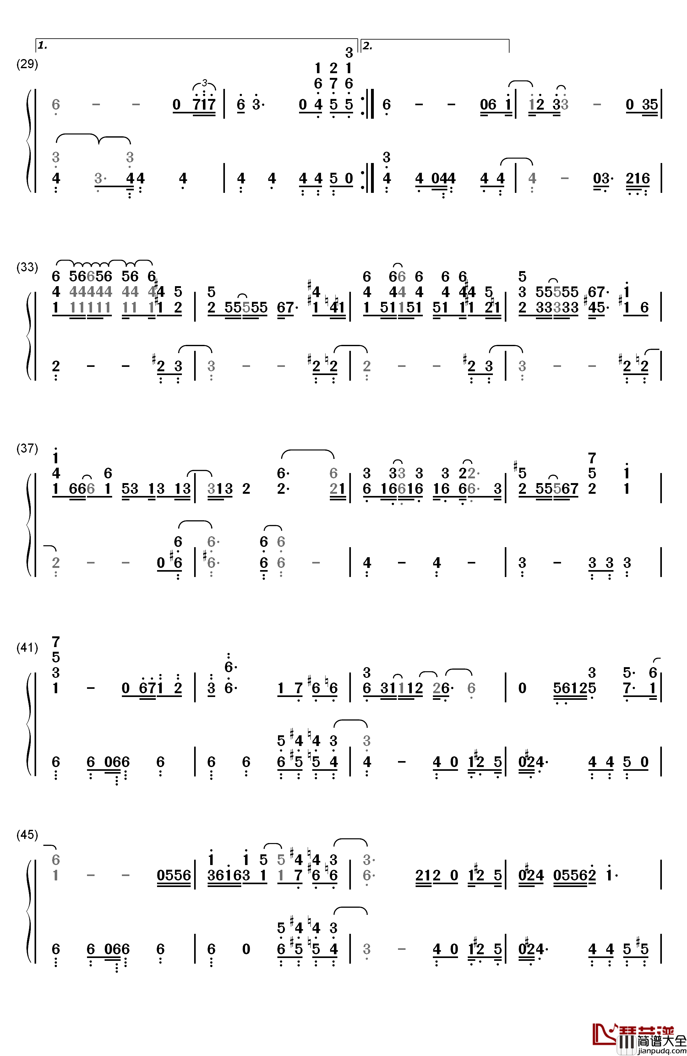 Samsonite_Man钢琴简谱_数字双手_Alicia_Keys