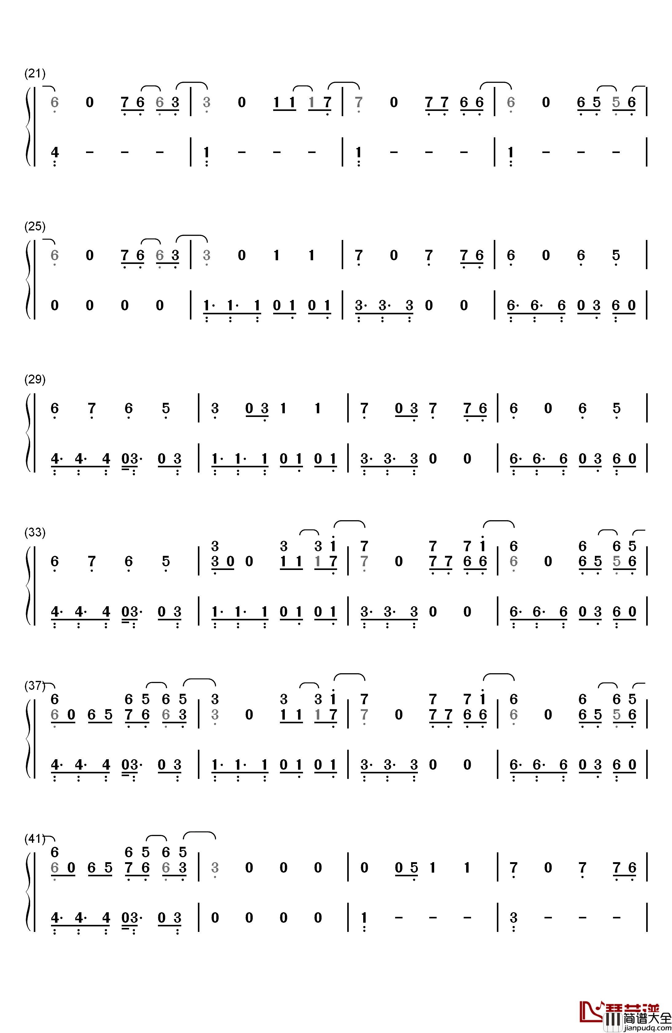 In_My_Mind钢琴简谱_数字双手_Dynoro_Gigi_D'Agostino