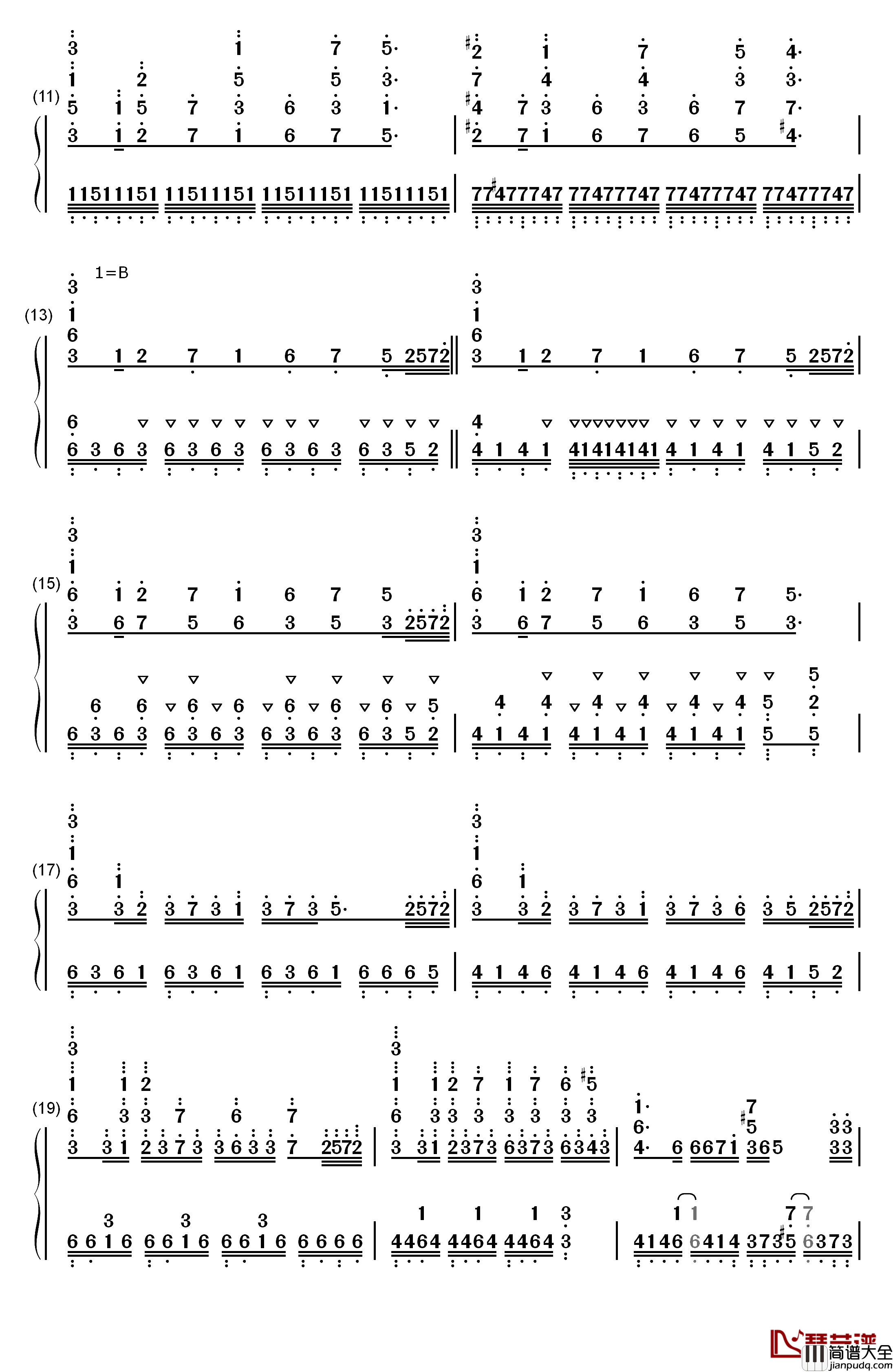 红莲之弓矢钢琴简谱_数字双手_Linked_Horizon