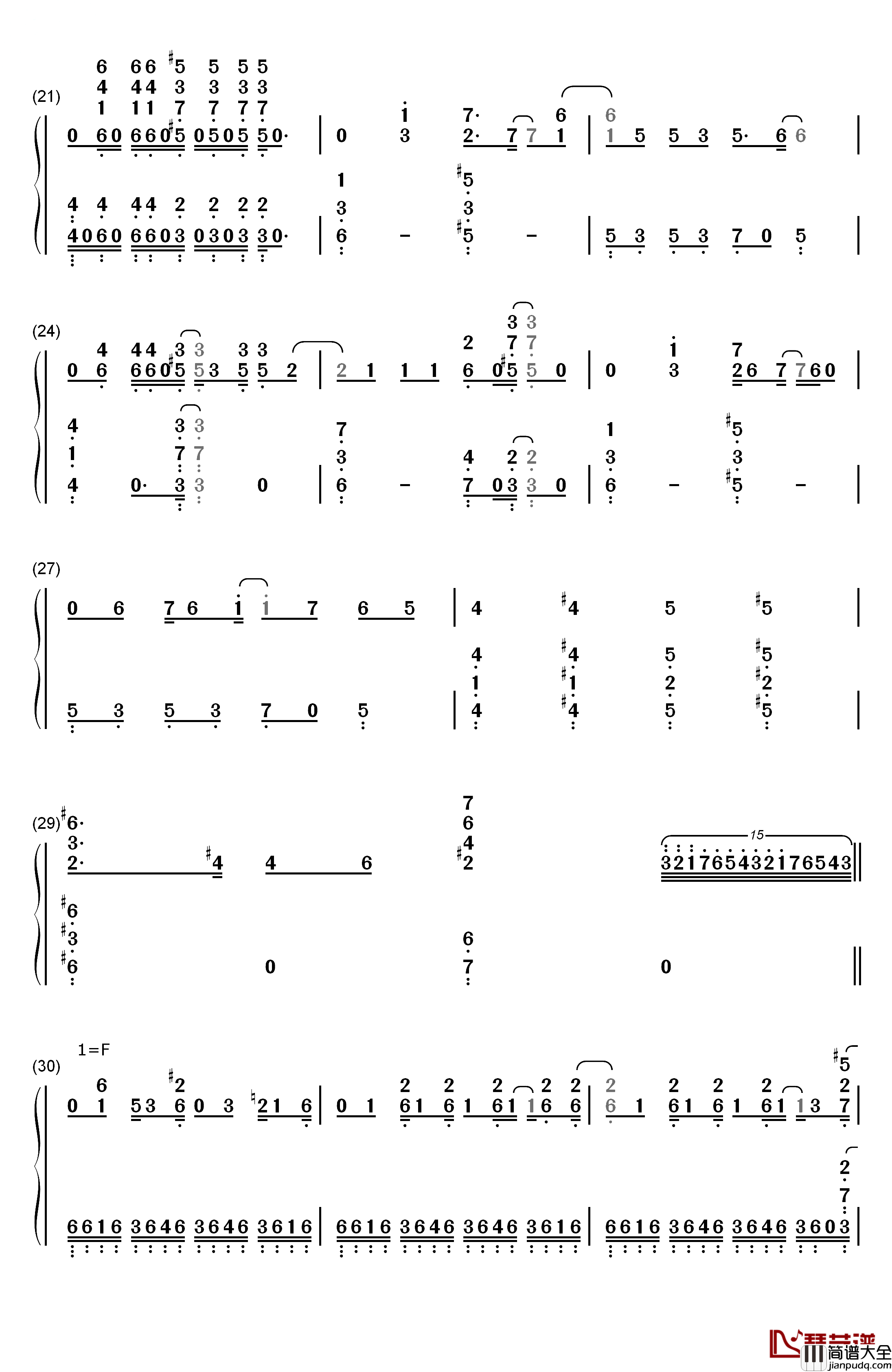 Deal_with_the_Devil钢琴简谱_数字双手_Tia