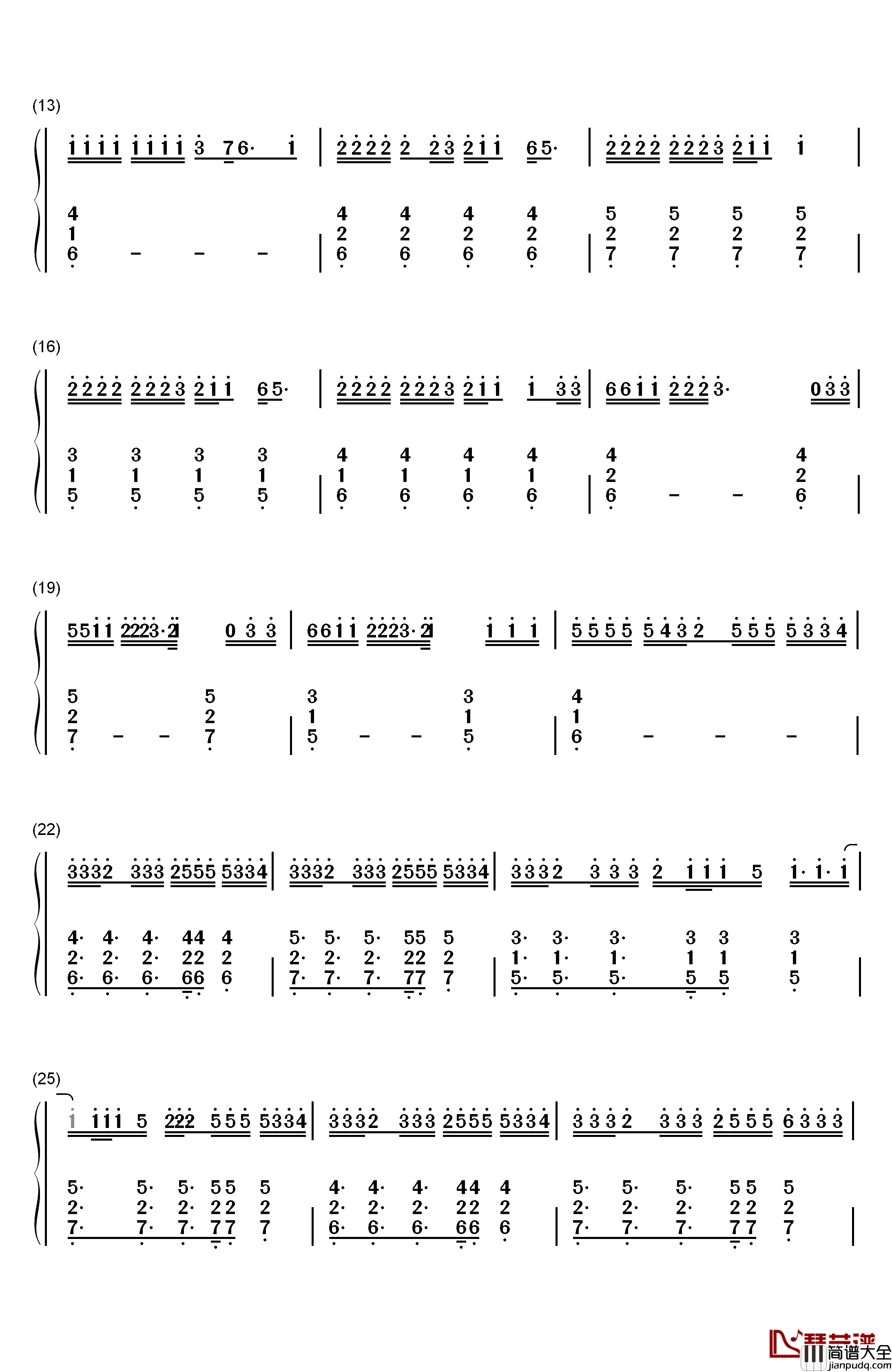 Better_Now钢琴简谱_数字双手_Post_Malone