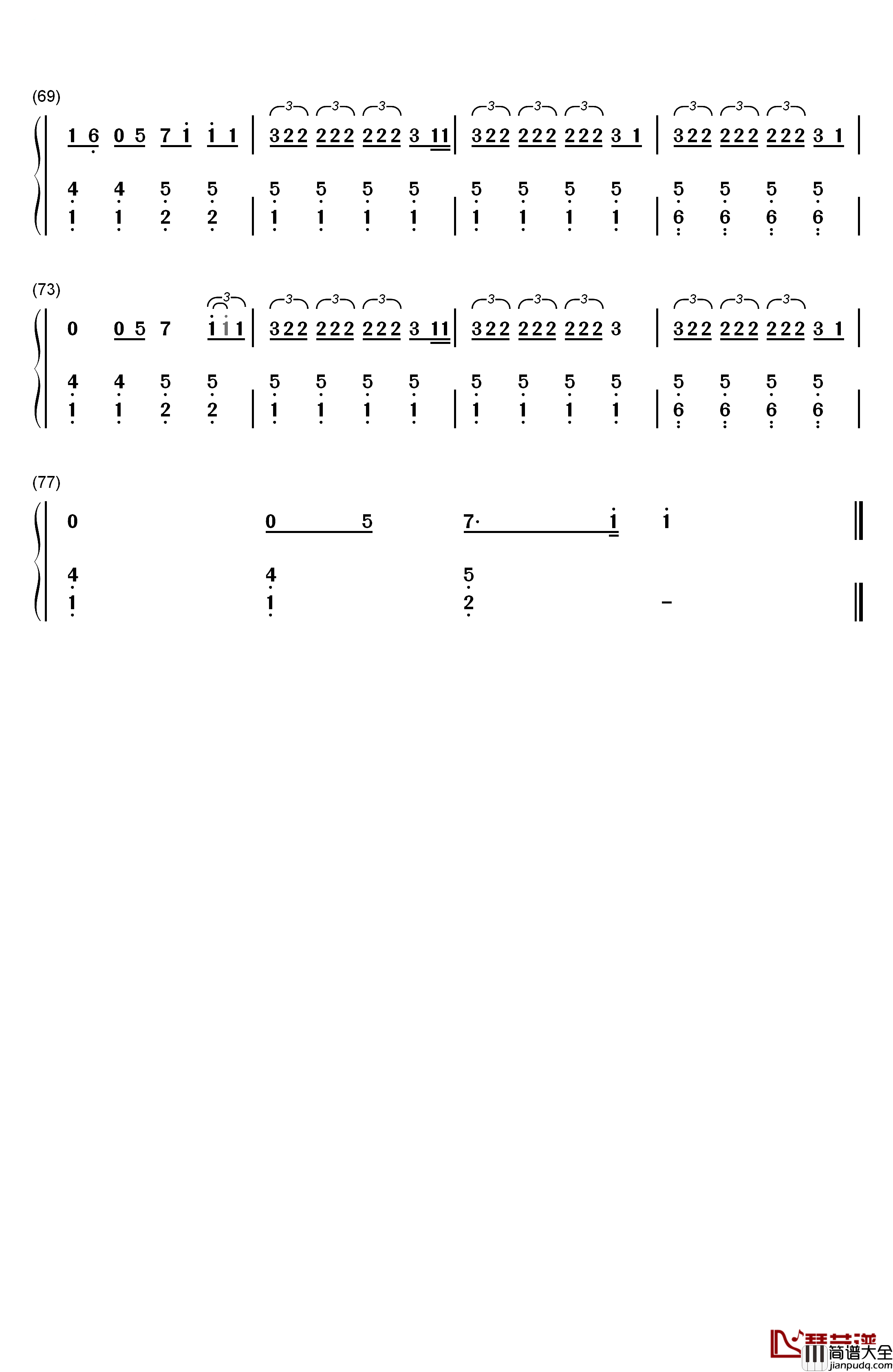 Gorgeous钢琴简谱_数字双手_Taylor_Swift