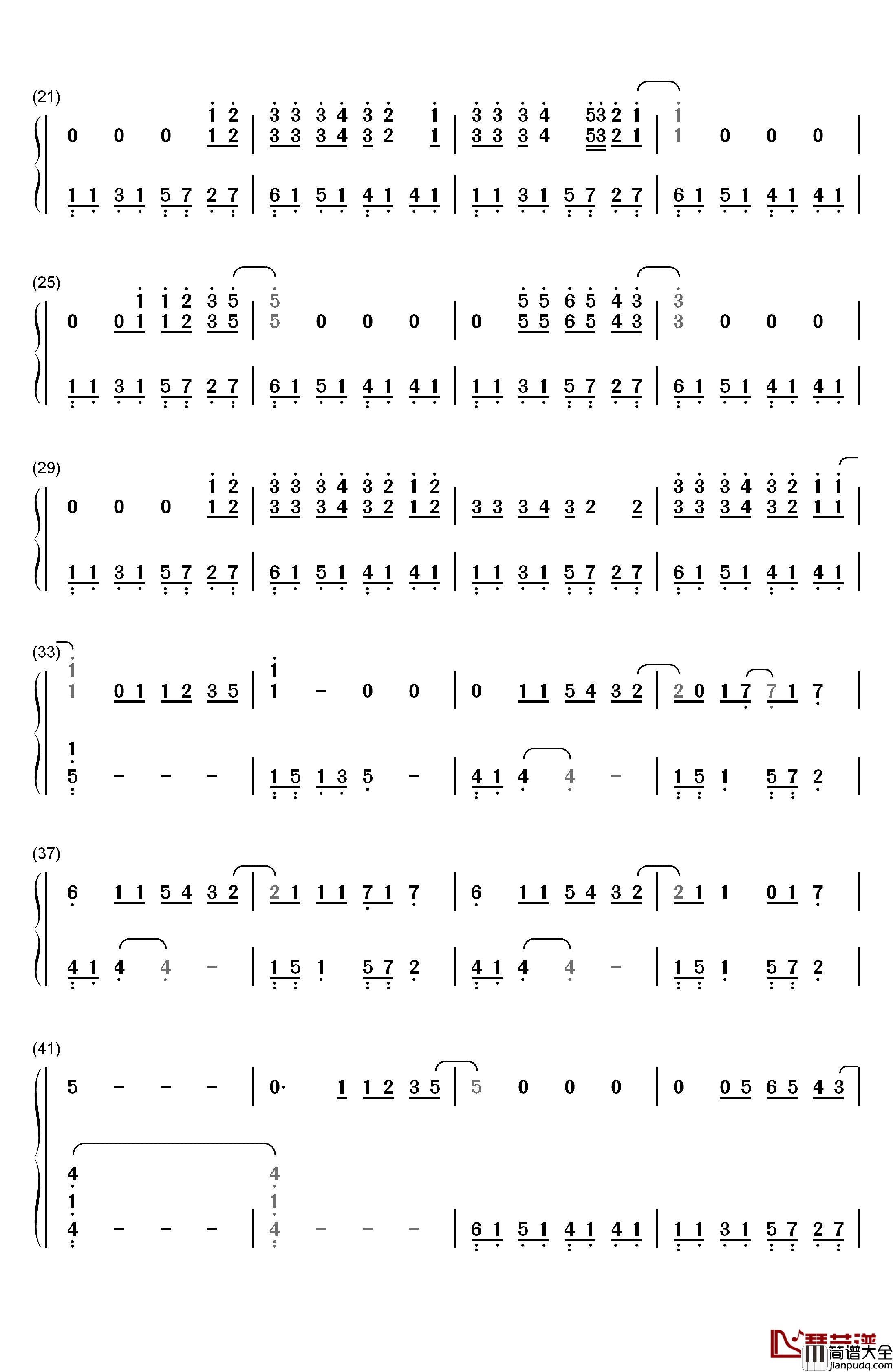 If_I_Were_A_Boy钢琴简谱_数字双手_Beyonce