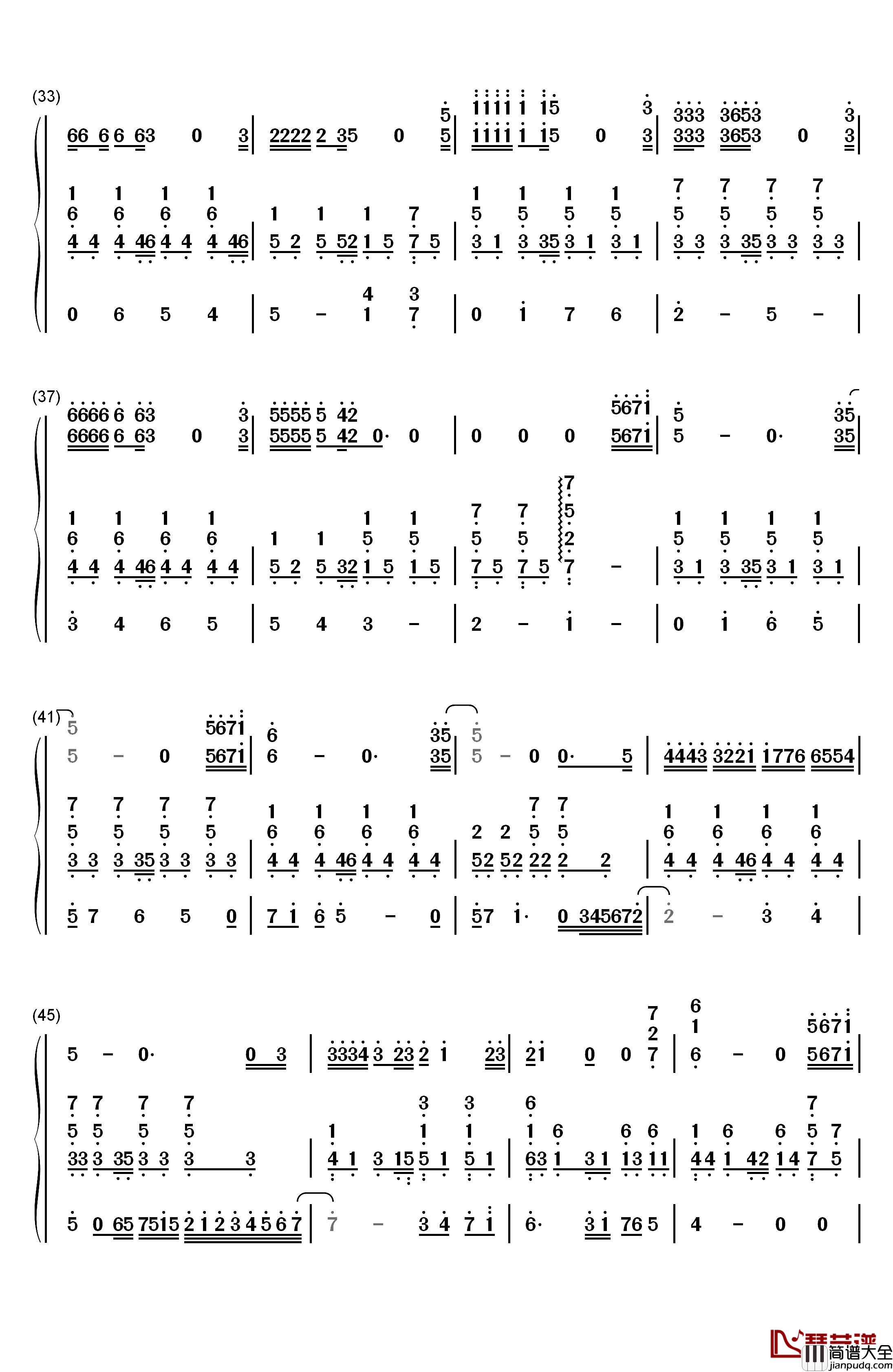 And_The_Winner_Is钢琴简谱_数字双手_Gérard_Darmon