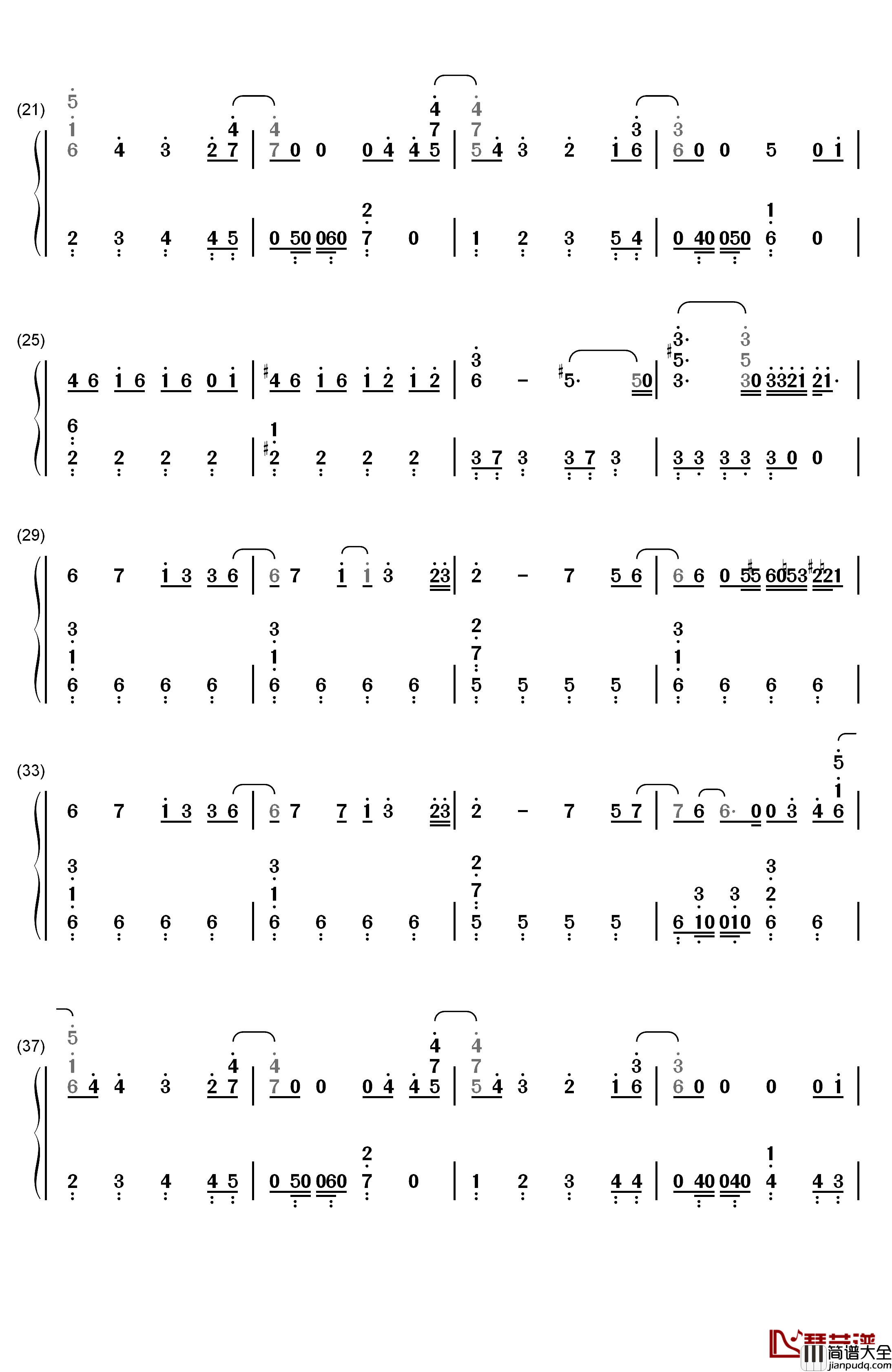 ハロウィンナイト(万圣节之夜)钢琴简谱_数字双手_AKB48