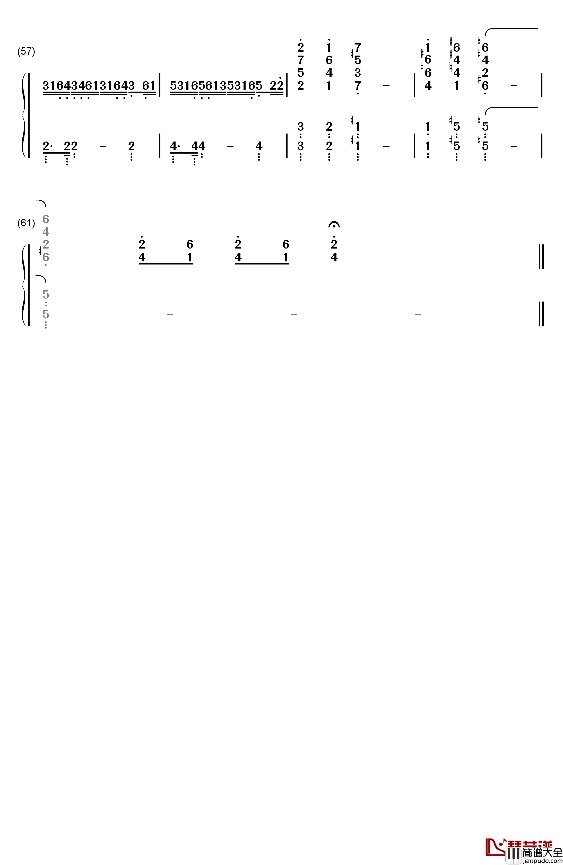 Nobody_Not_Really钢琴简谱_数字双手_Alicia_Keys