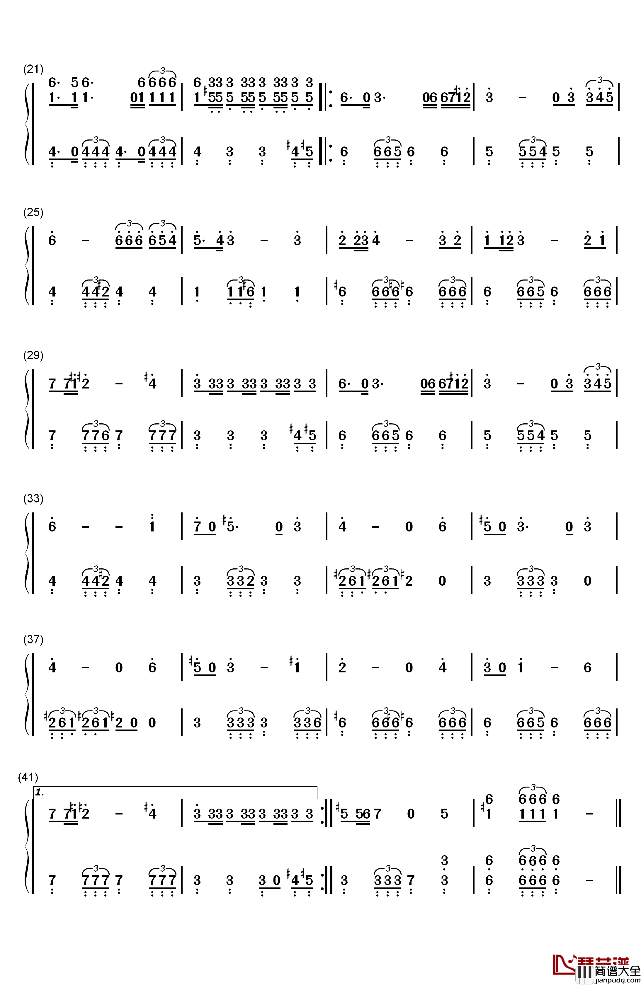 塞尔达主题曲钢琴简谱_数字双手_近滕浩治