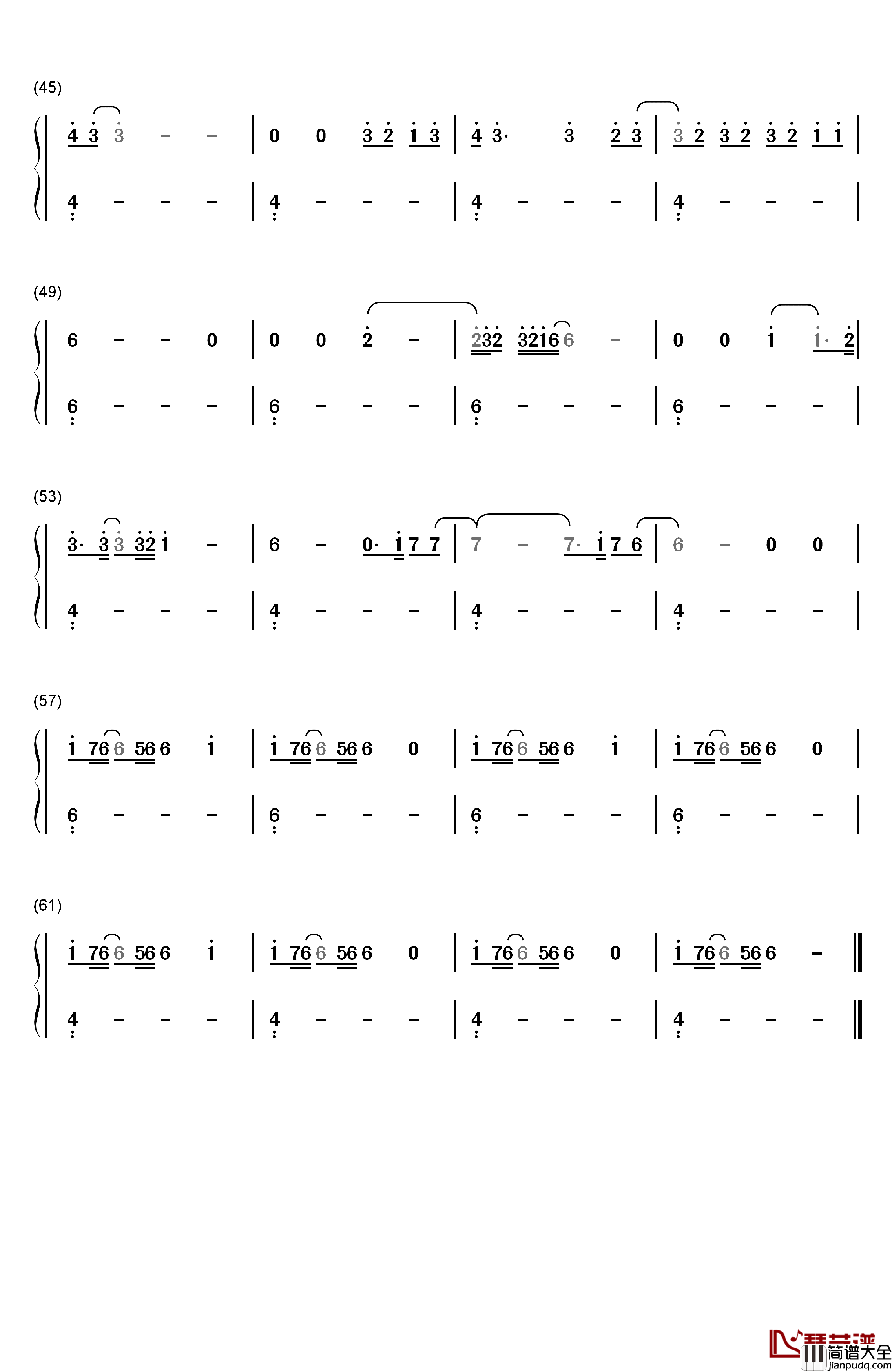 Where_Have_You_Been钢琴简谱_数字双手_Rihanna