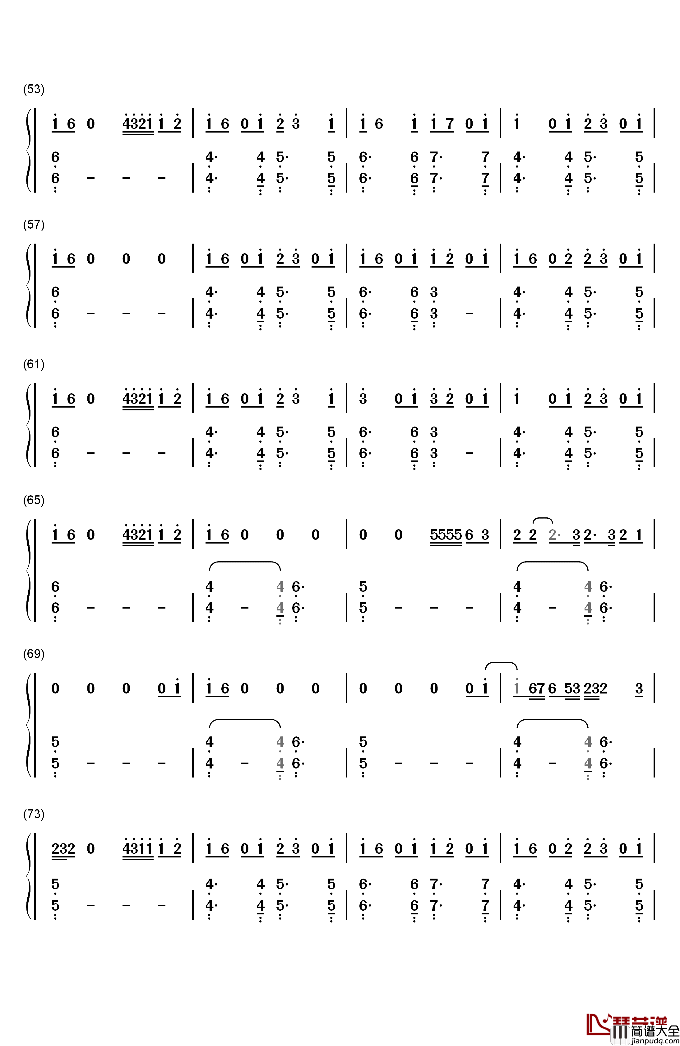 Stay钢琴简谱_数字双手_Zedd_Alessia_Cara