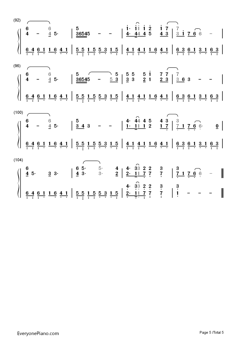 Chop_Suey钢琴简谱_数字双手_System_of_a_Down