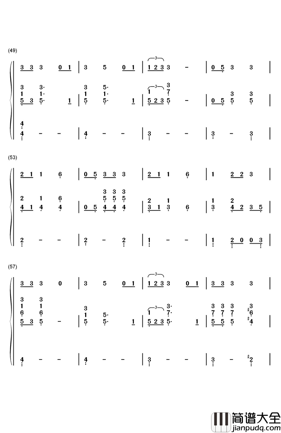 If_I_Ain’t_Got_You钢琴简谱_数字双手_Alicia_Keys