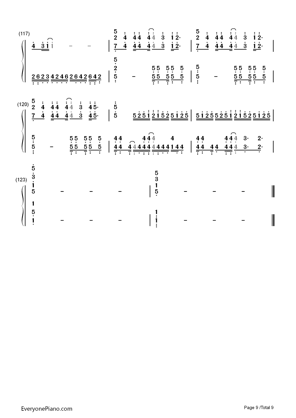 虹を編めたら钢琴简谱_数字双手_fhána
