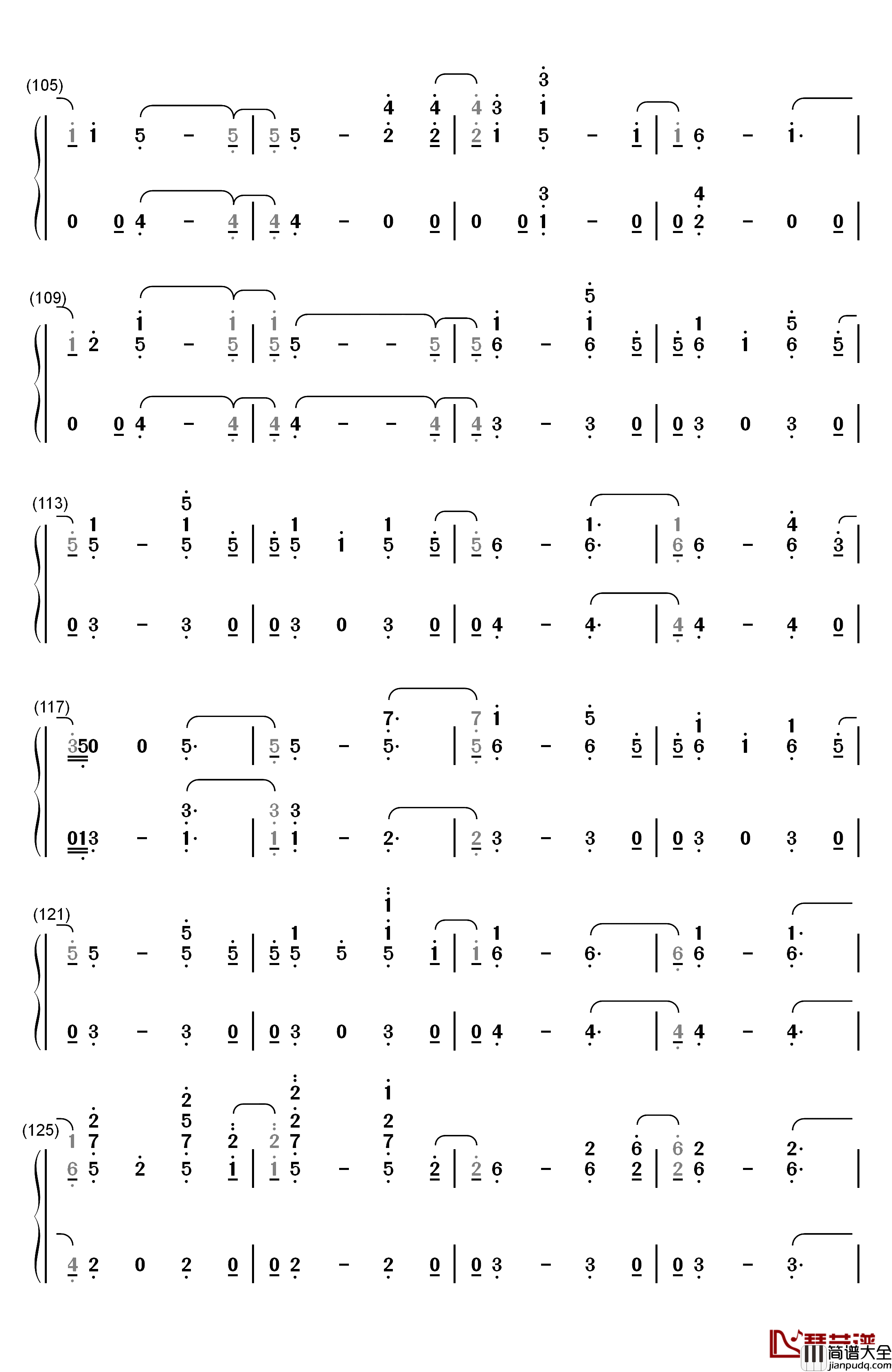 Stand钢琴简谱_数字双手_George_S._Clinton