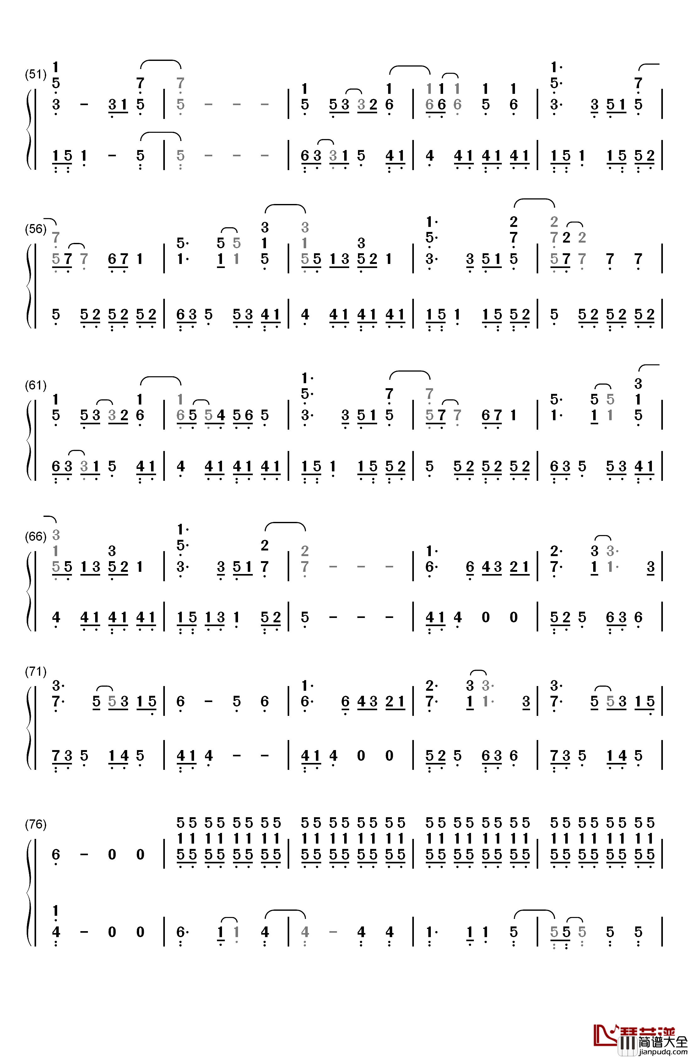 Dying_in_LA钢琴简谱_数字双手_Panic!_at_the_Disco