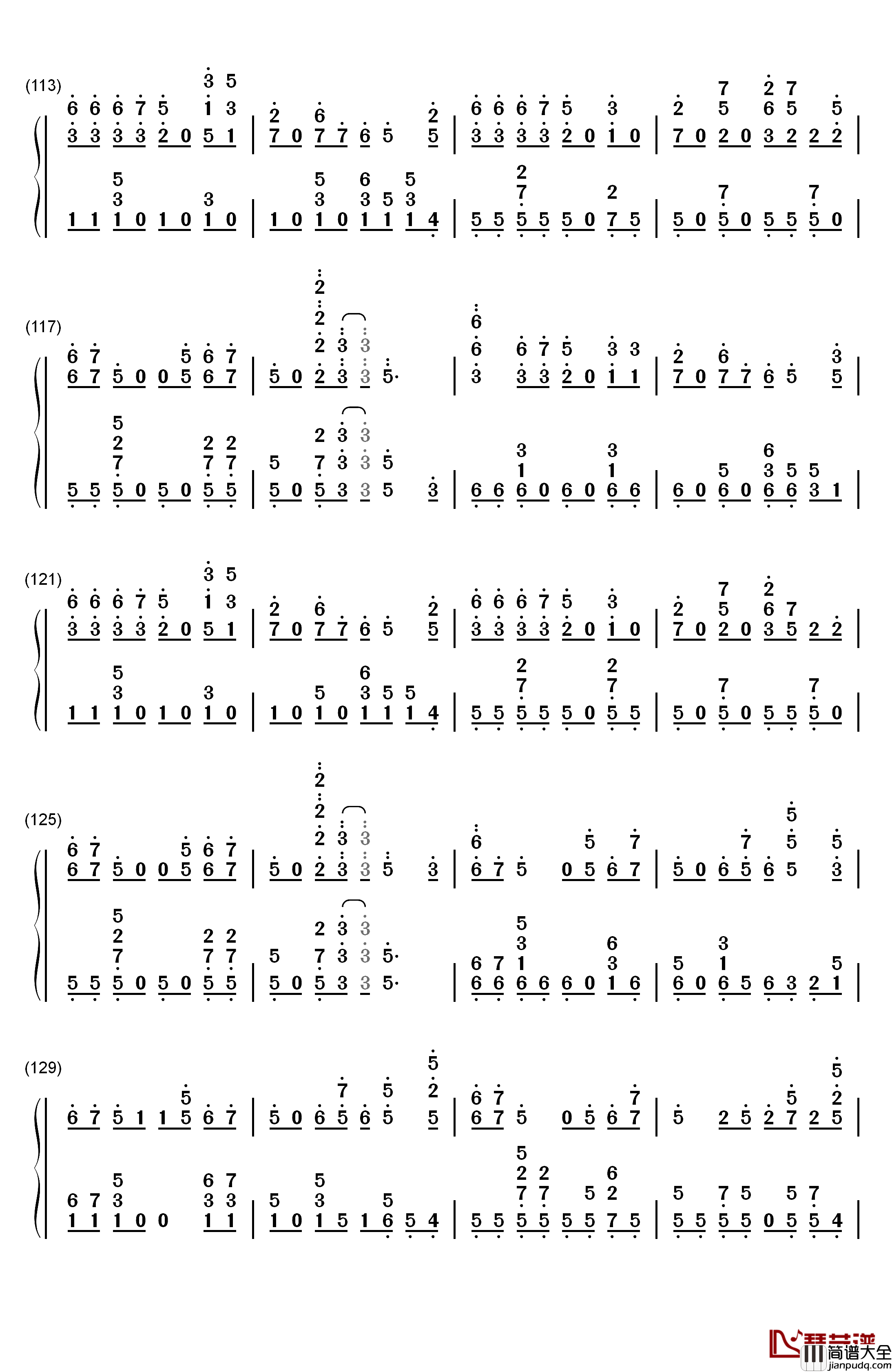 Shake_It_Off钢琴简谱_数字双手_Taylor_Swift