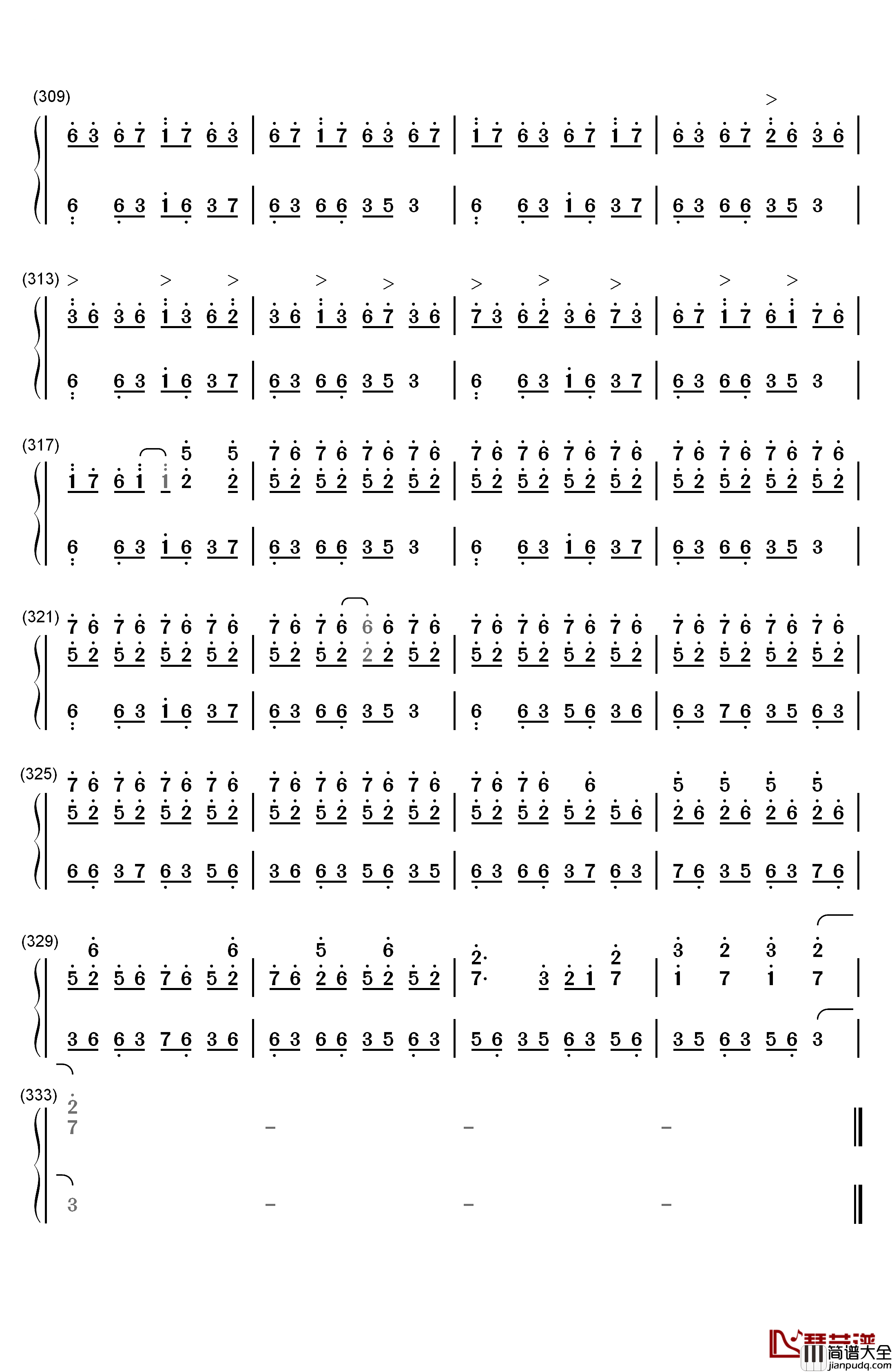 叶飞色舞Colors_and_Dance钢琴简谱_数字双手_George_Winston