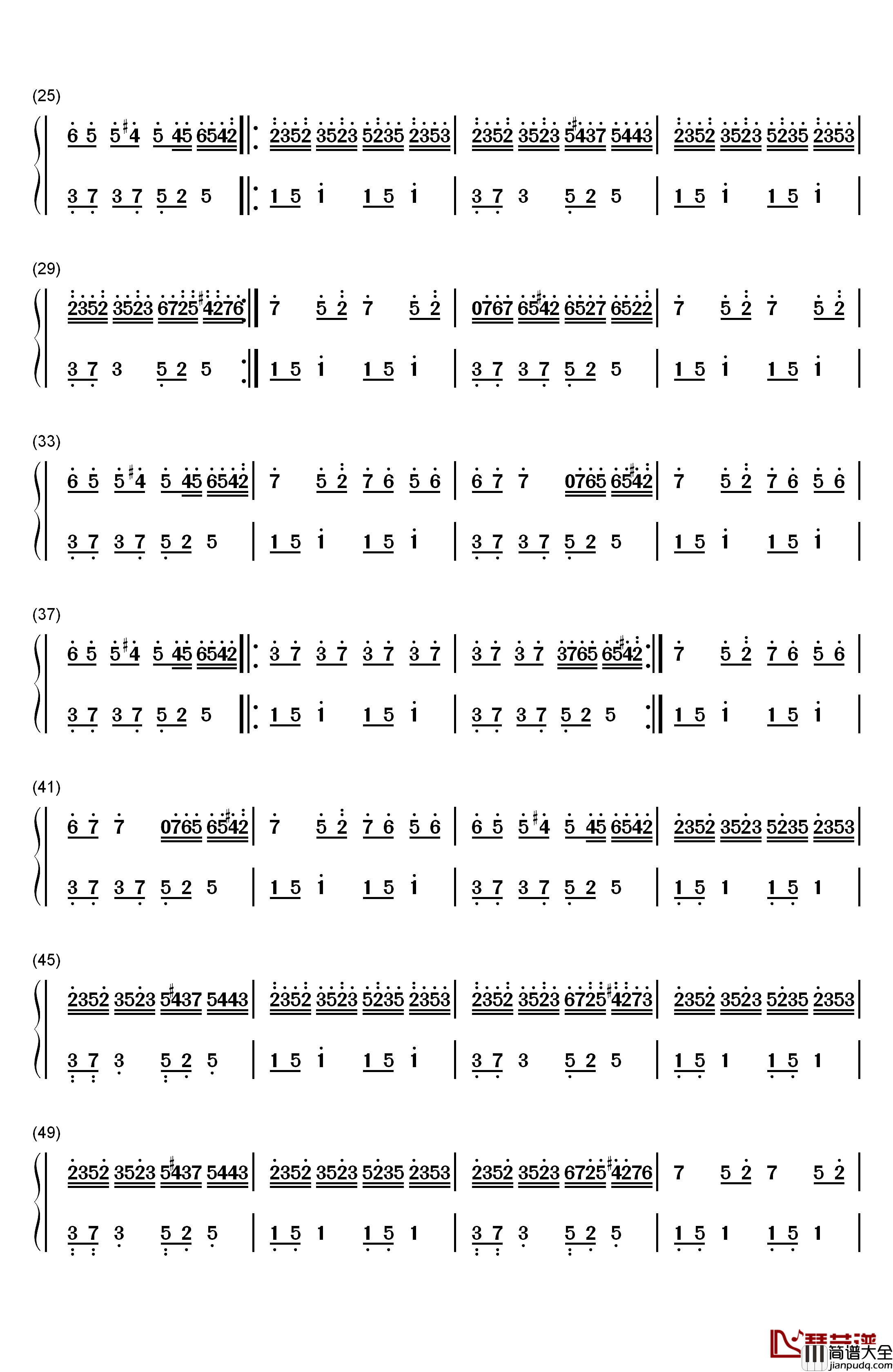 Time_to_Love钢琴简谱_数字双手_October