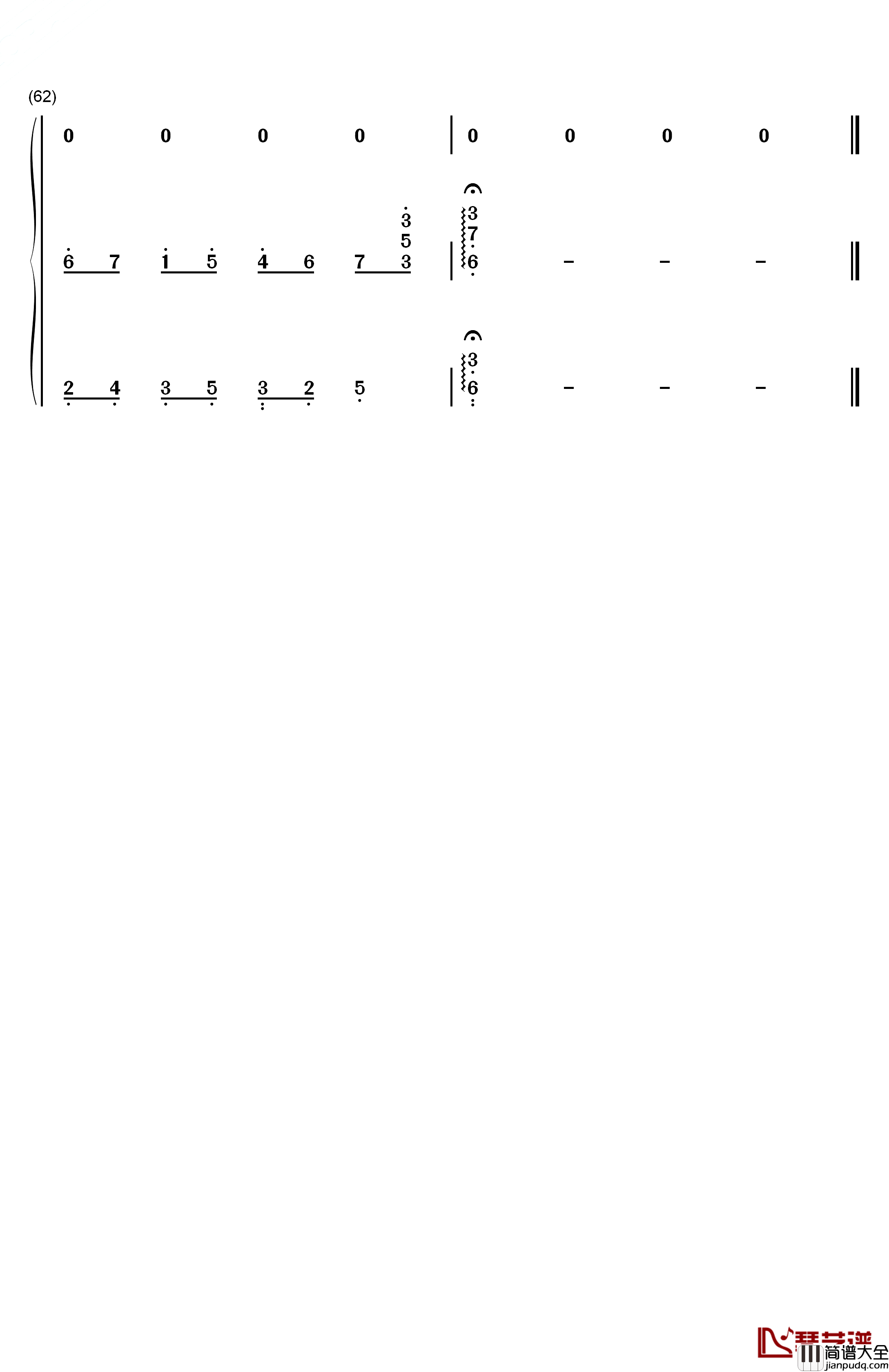 素敌だね钢琴简谱_数字双手_中野律纪(RIKKI)