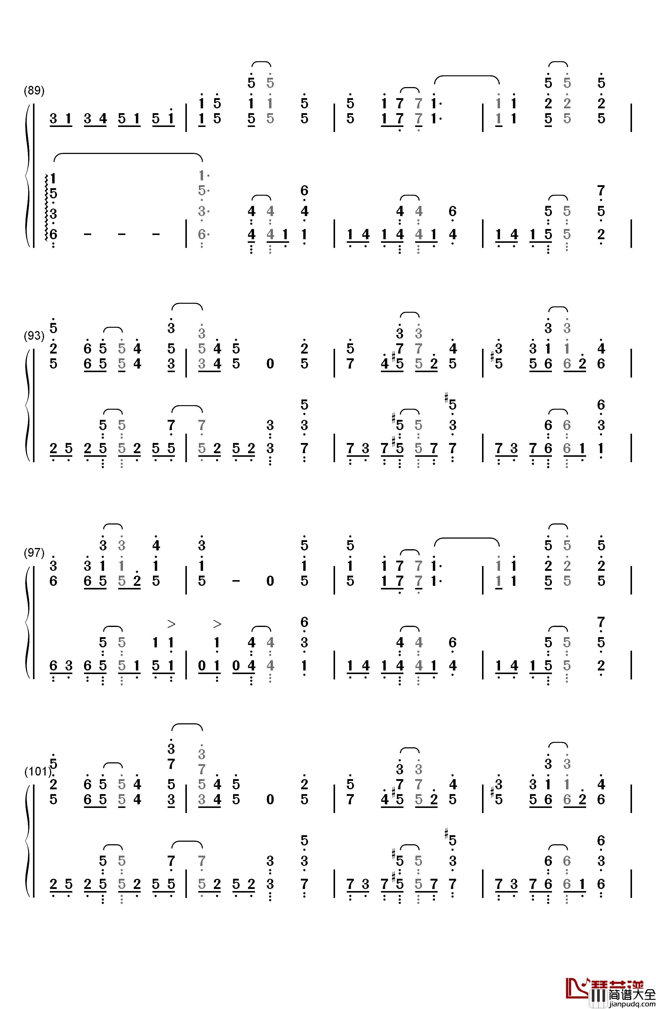SAVIOR_OF_SONG钢琴简谱_数字双手_ナノ_MY_FIRST_STORY