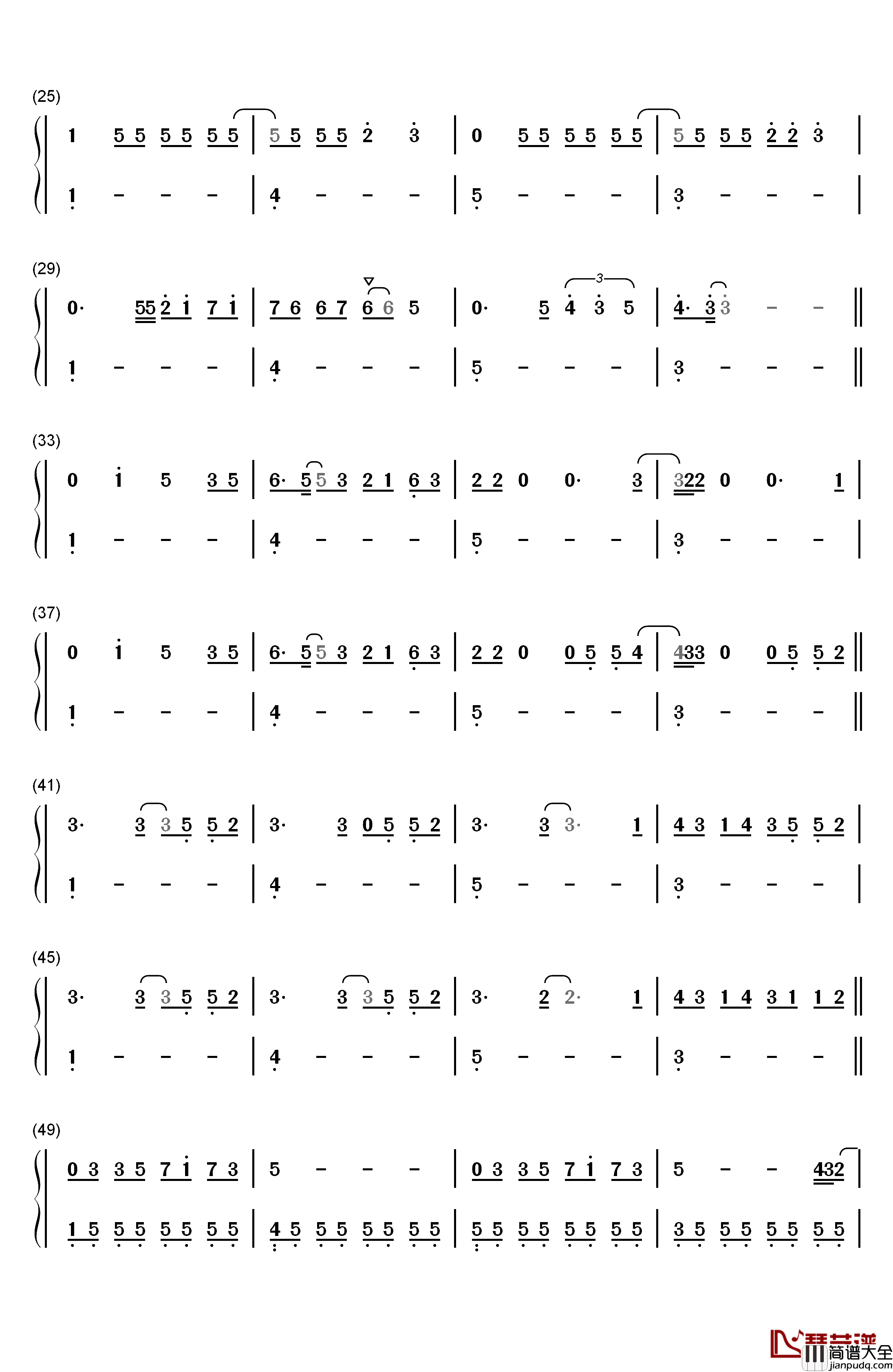 Ghostin钢琴简谱_数字双手_Ariana_Grande