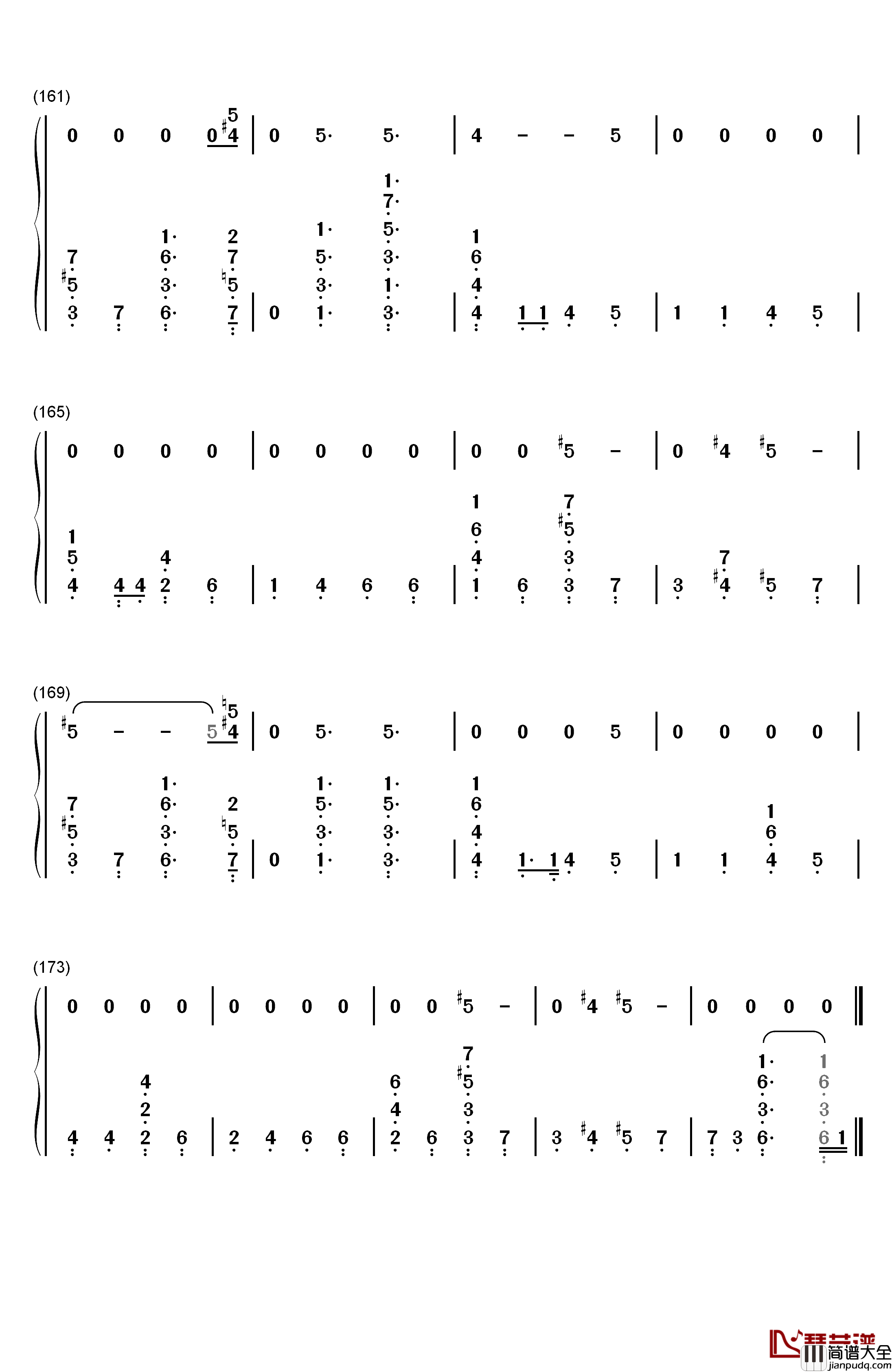 Running钢琴简谱_数字双手_Dua_Lipa