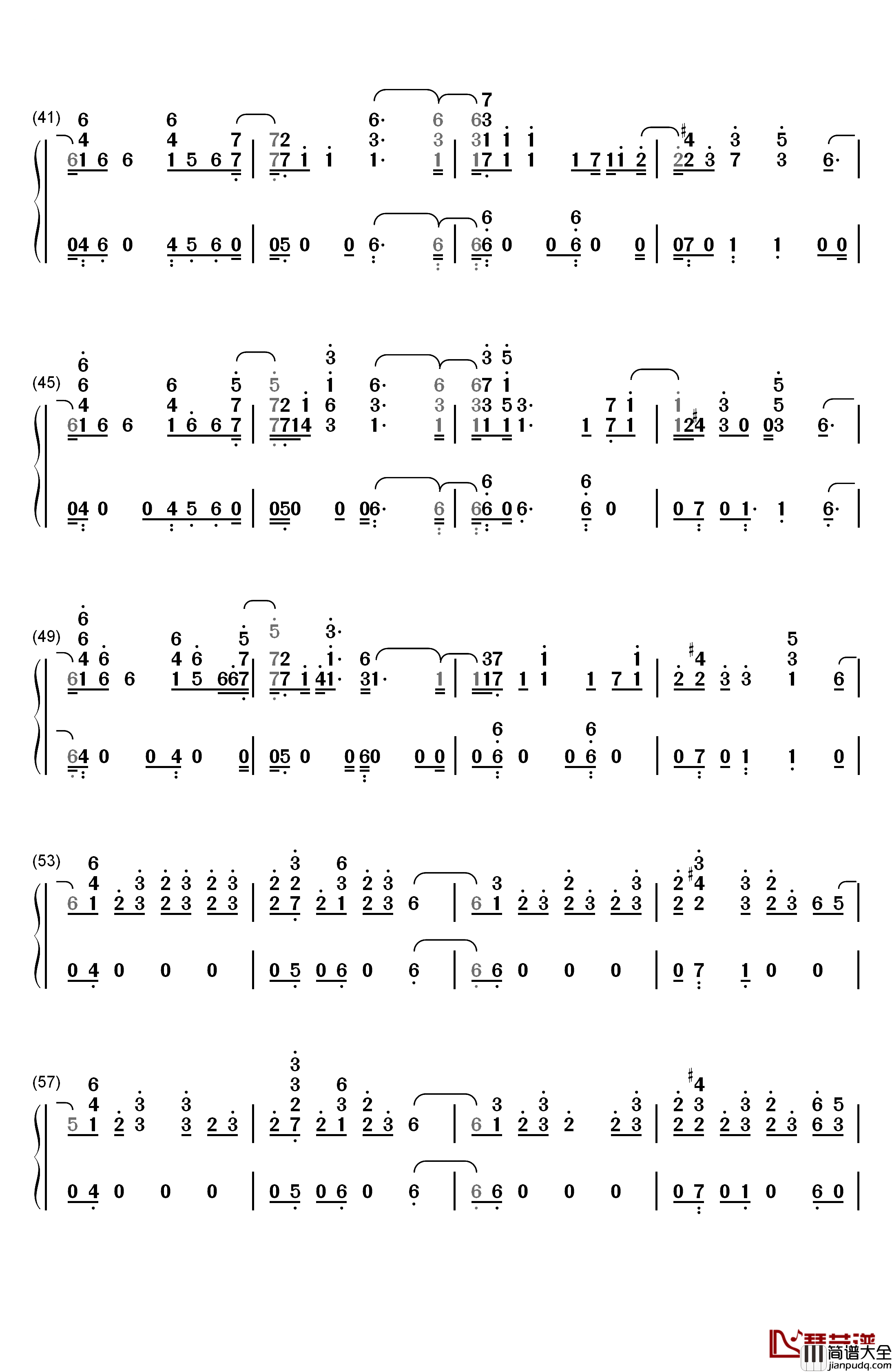 Everybody_Hates_Me钢琴简谱_数字双手_The_Chainsmokers