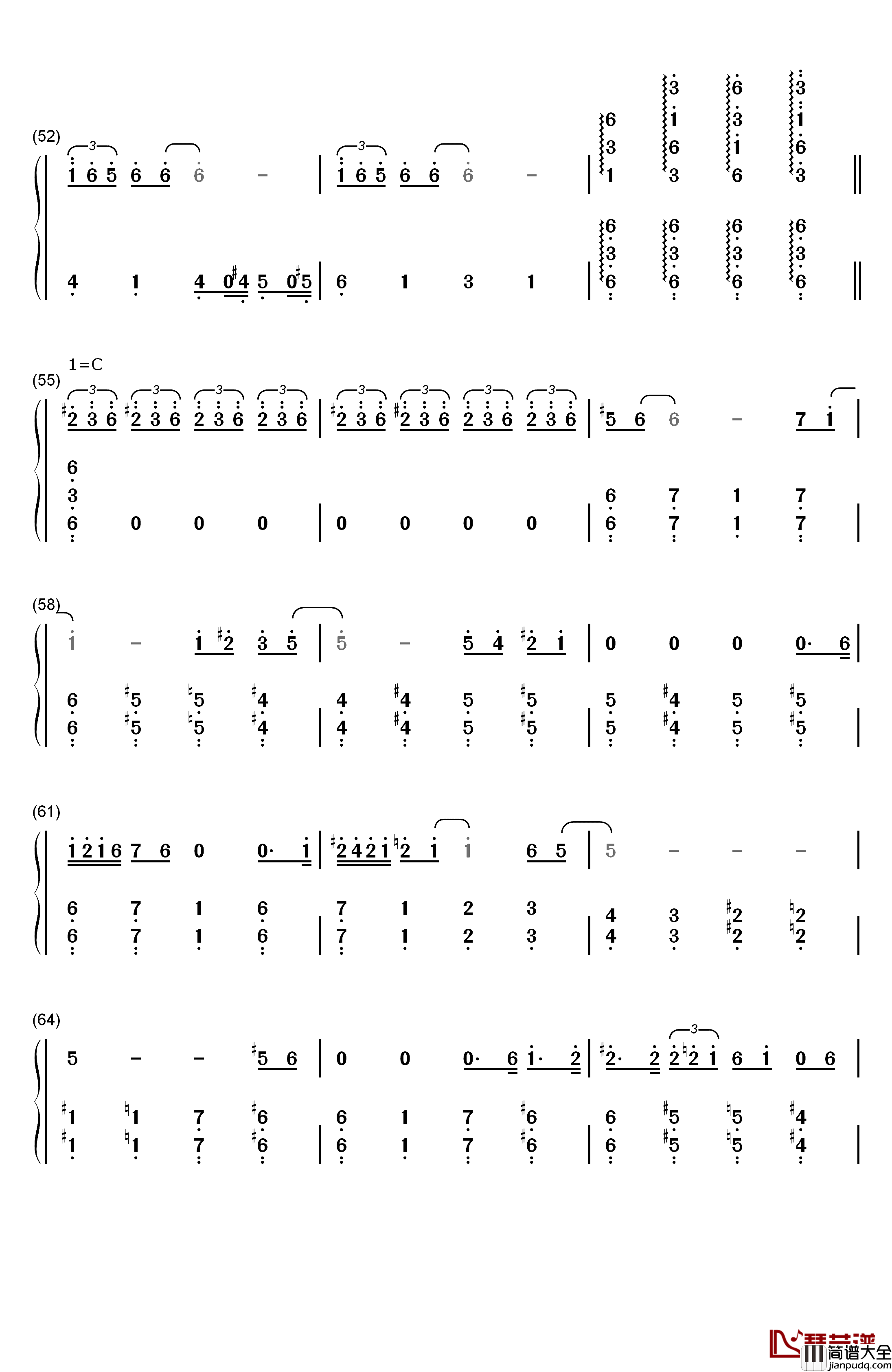 The_Pink_Panther_Theme钢琴简谱_数字双手_Henry_Mancini