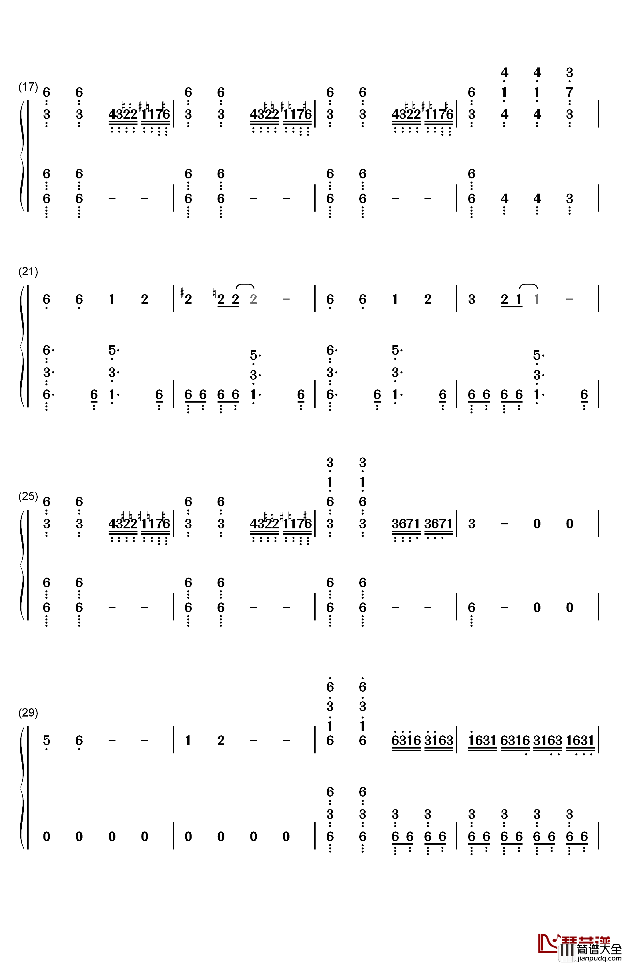 静寂のアポストル钢琴简谱_数字双手_JAM_Project