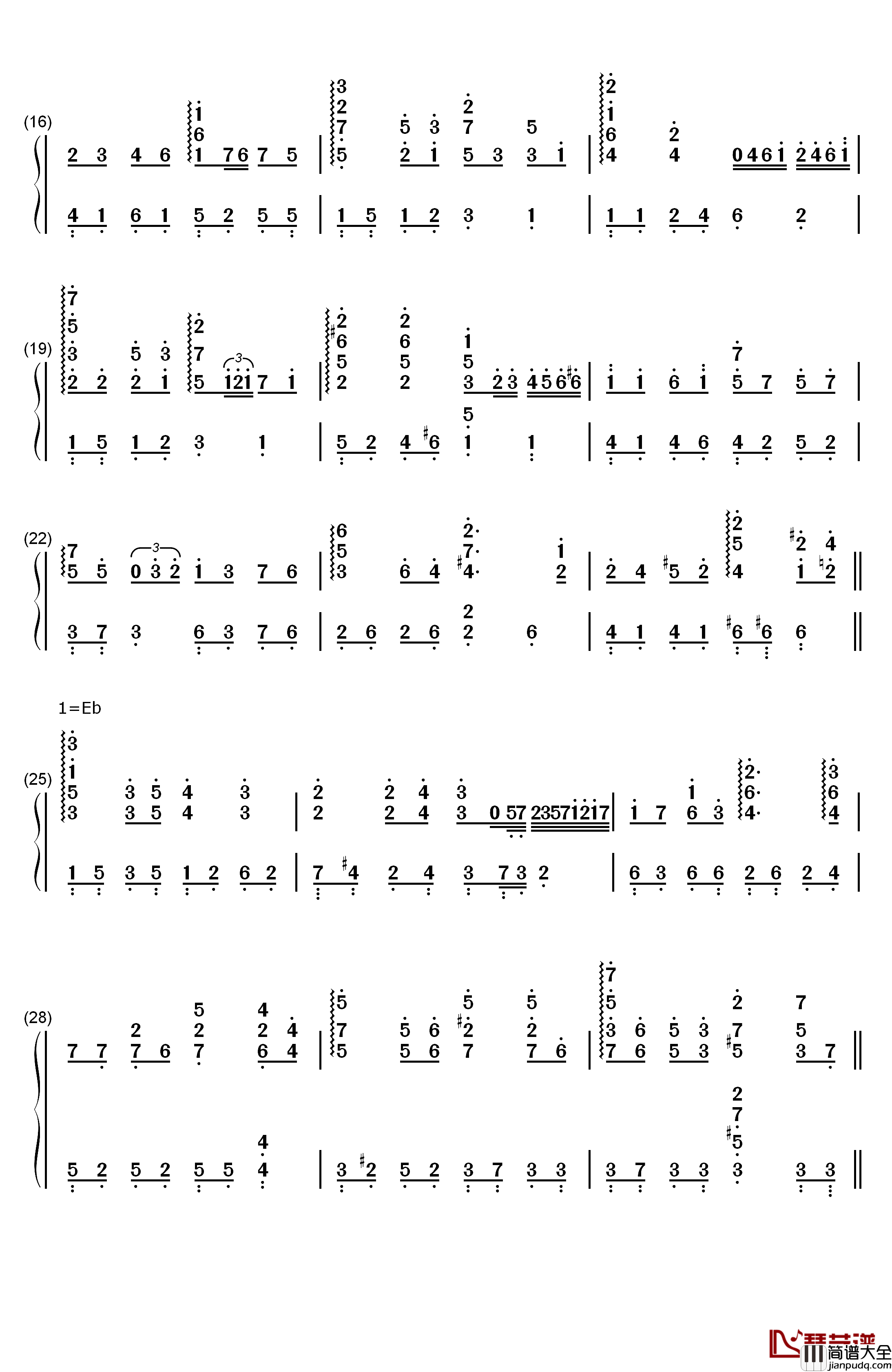 Merry_Christmas_Darling圣诞歌曲钢琴简谱_数字双手_卡朋特乐队__The_Carpenters