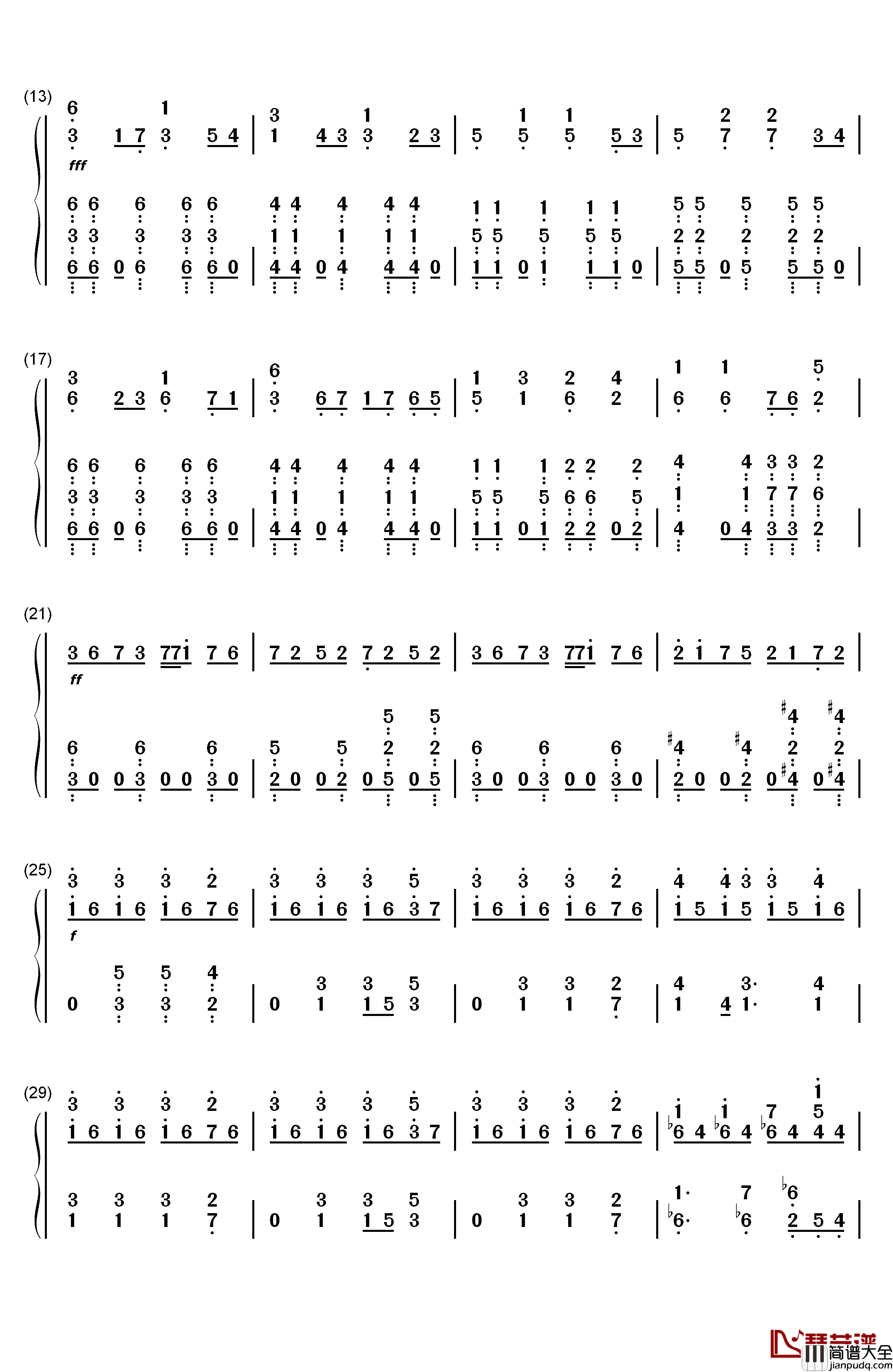 I_Want_My_Tears_Back钢琴简谱_数字双手_Nightwish