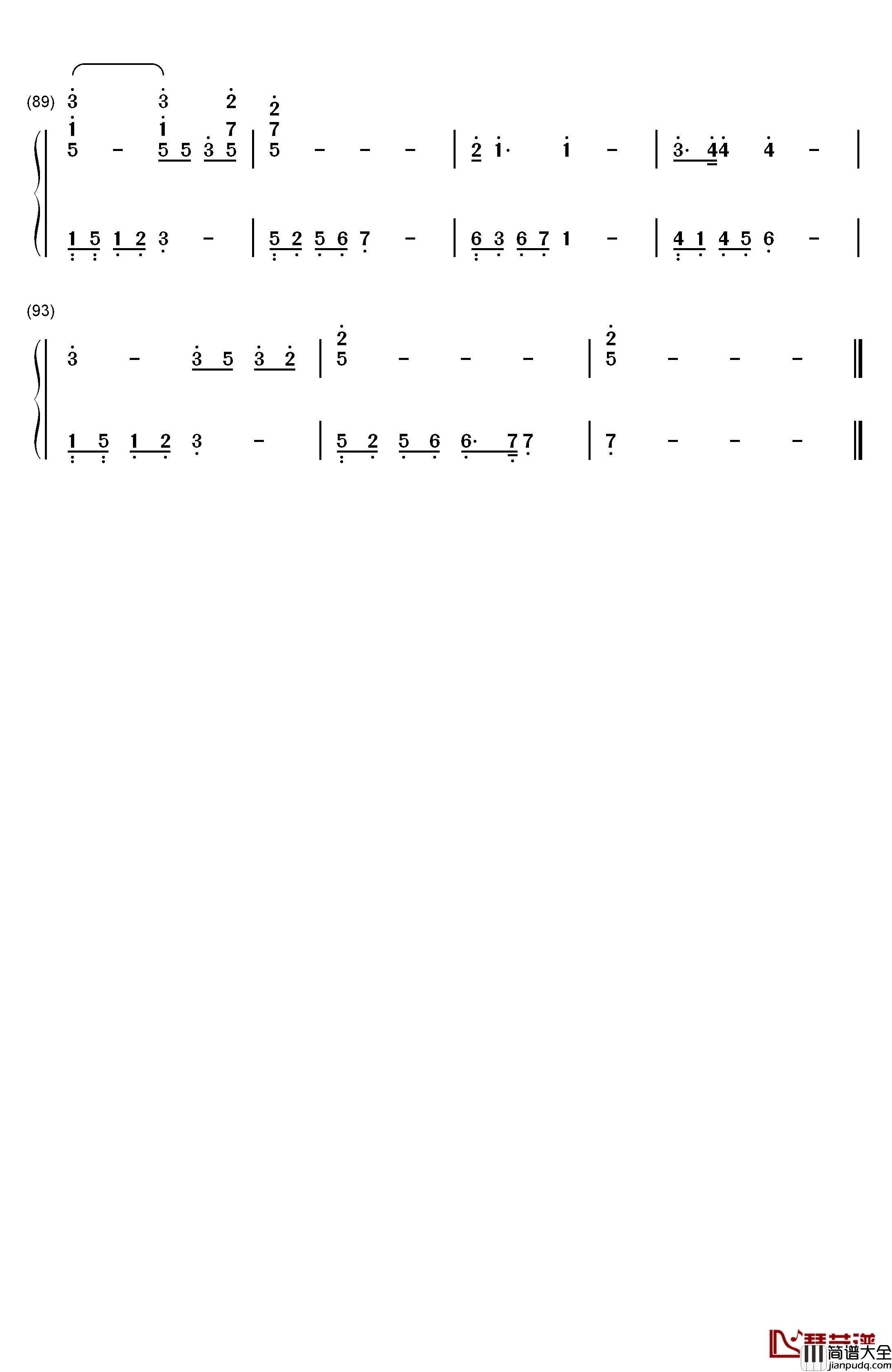 Fly钢琴简谱_数字双手_Avril_Lavigne