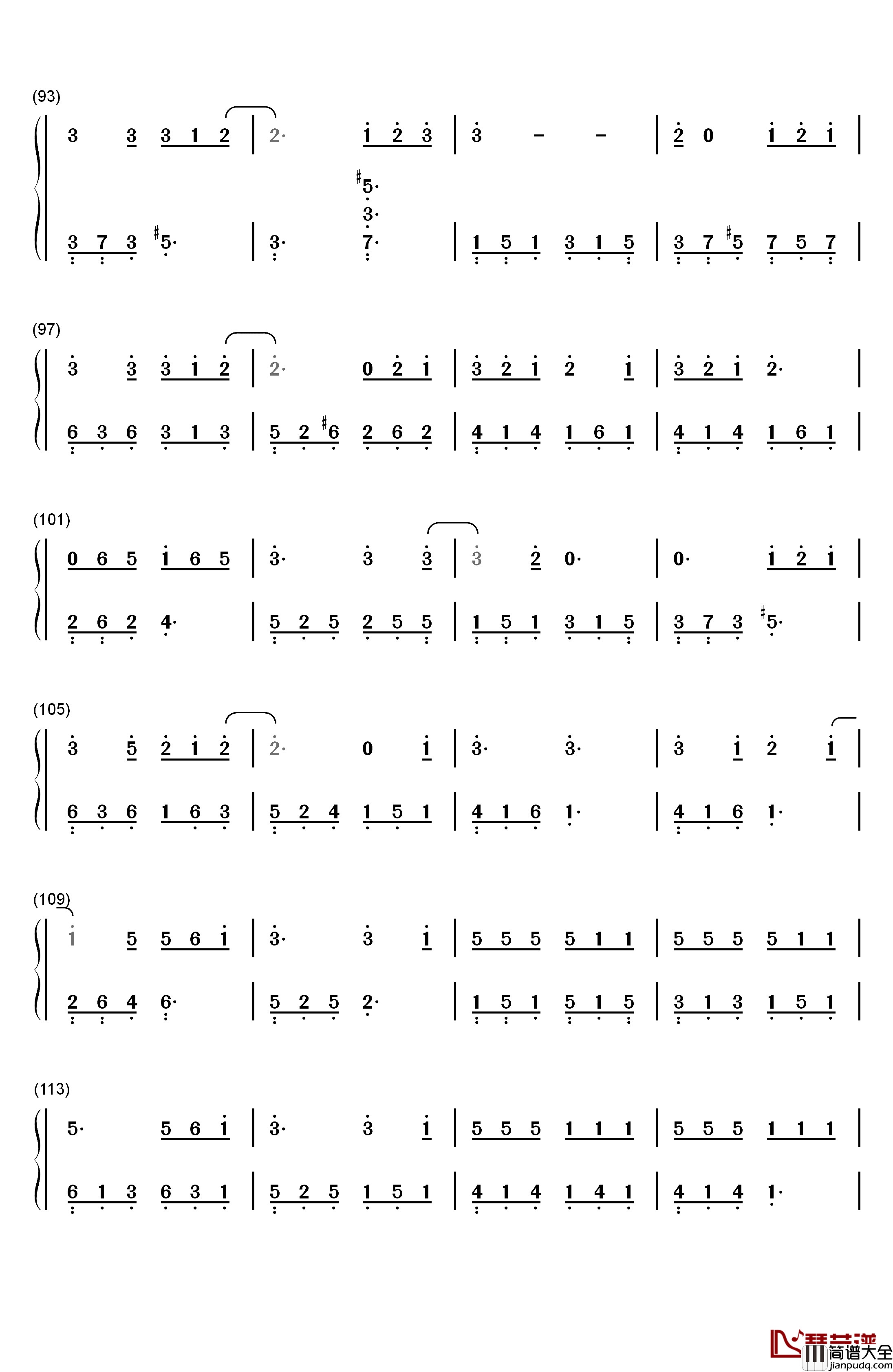 Make_It_Count钢琴简谱_数字双手_Chen