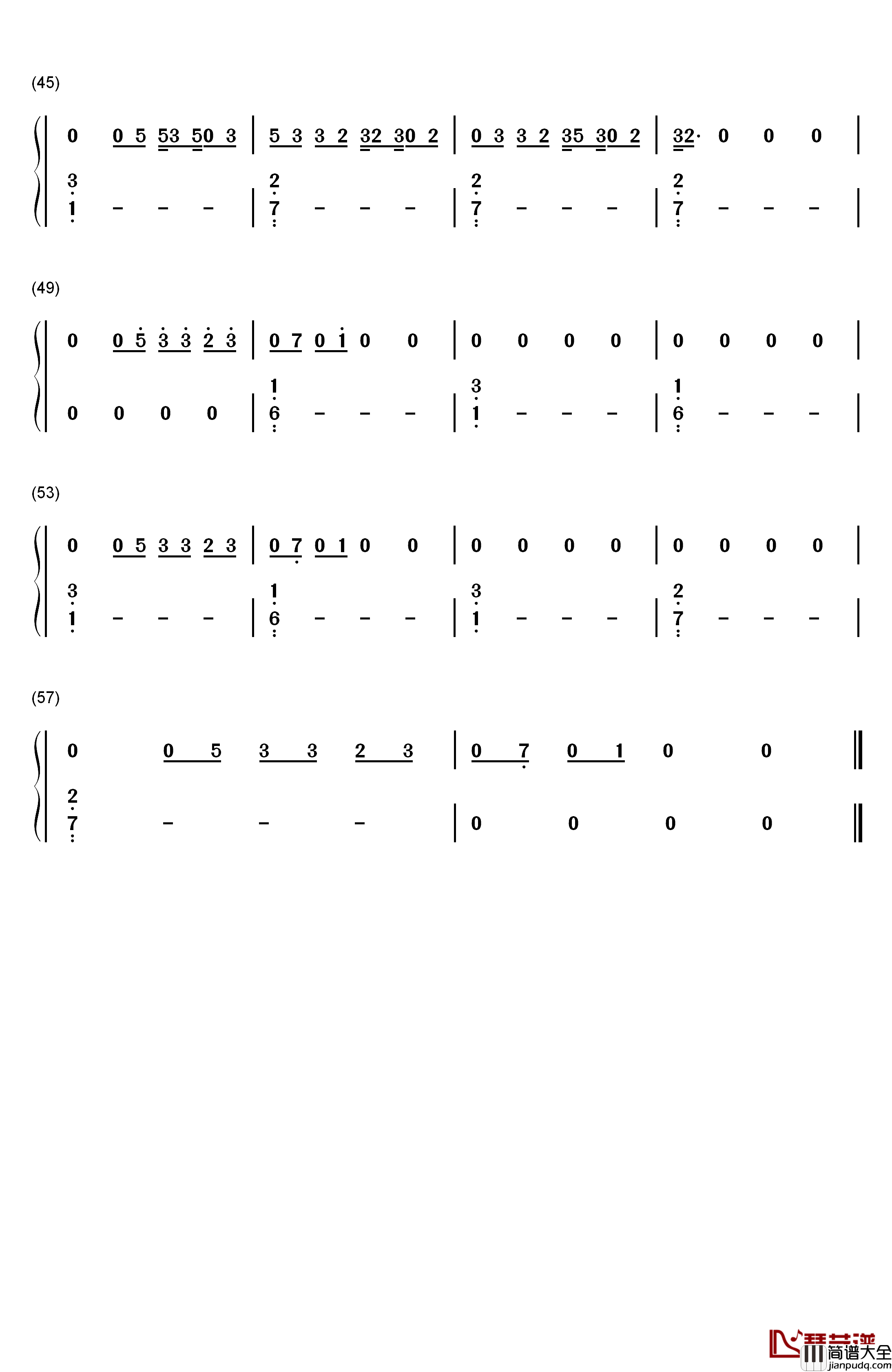 Wild_Things钢琴简谱_数字双手_Alessia_Cara