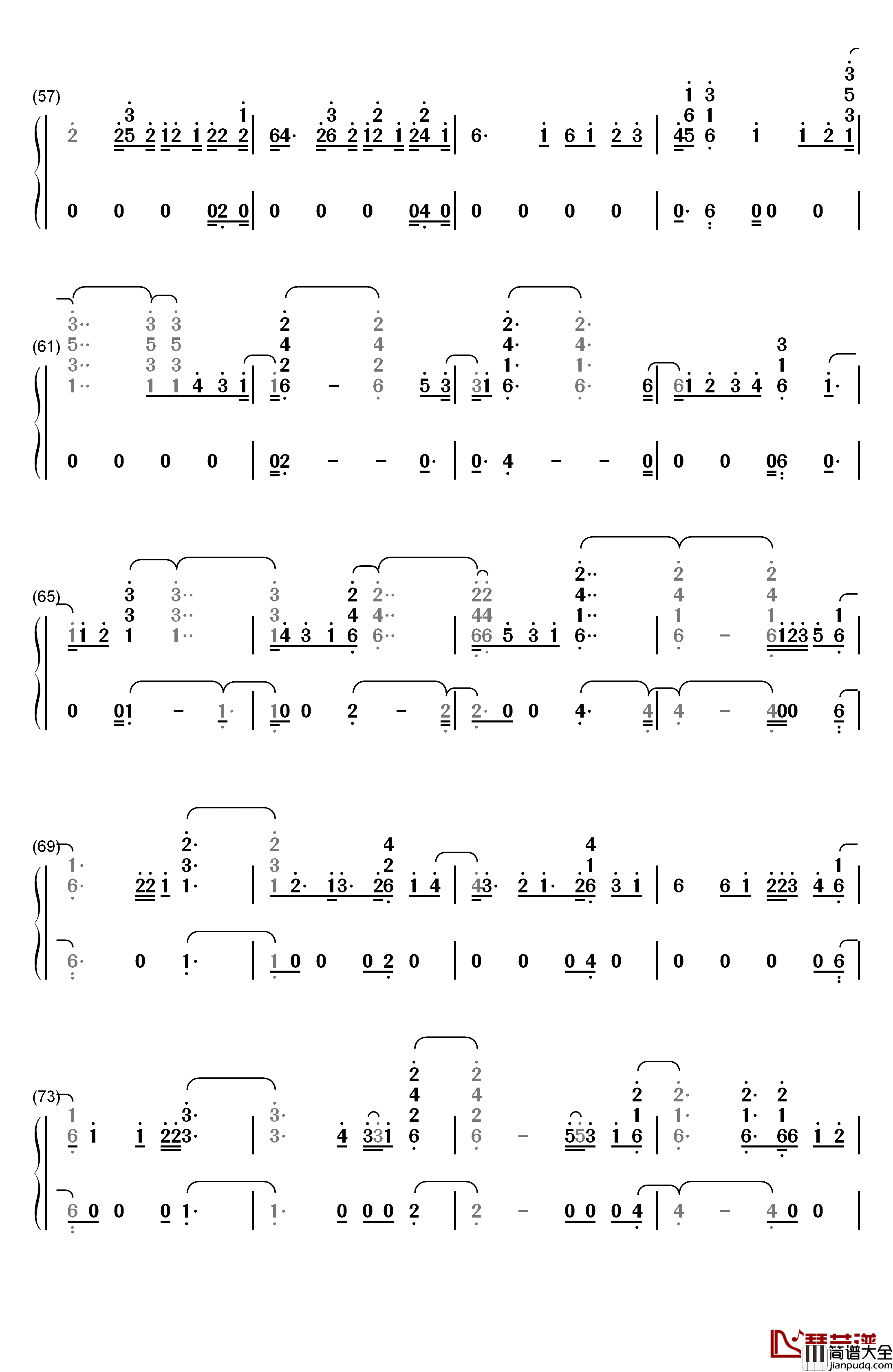 Angel钢琴简谱_数字双手_Fifth_Harmony