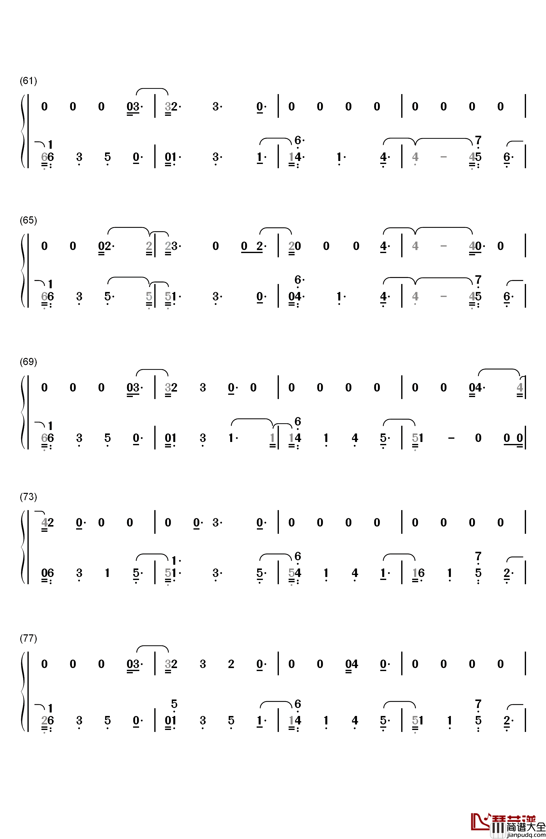 Friends钢琴简谱_数字双手_Marshmello_Anne_Marie