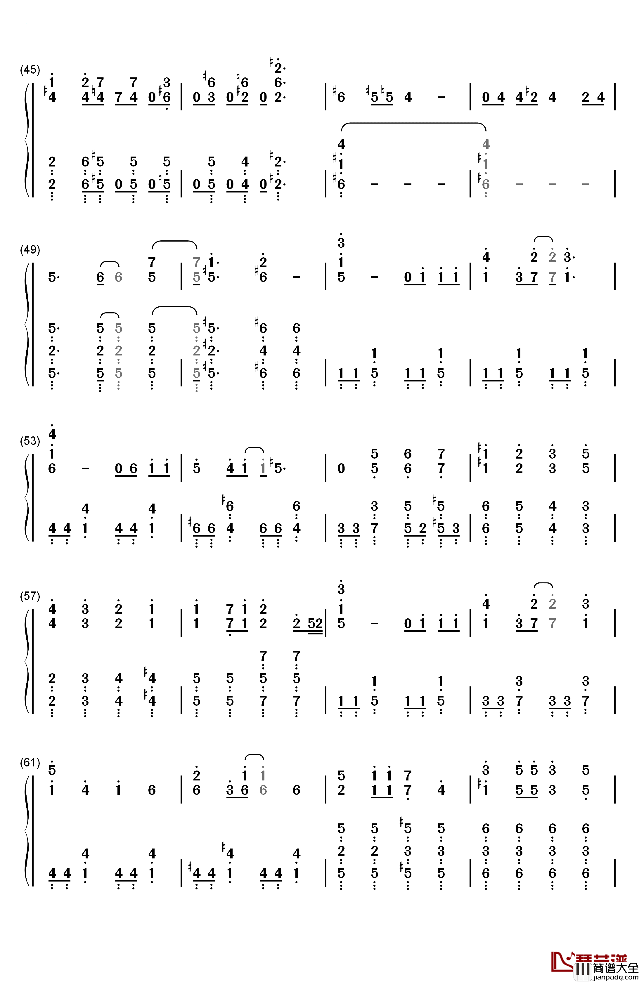 恋?で愛?で暴君です钢琴简谱_数字双手_Wake_Up__Girls!