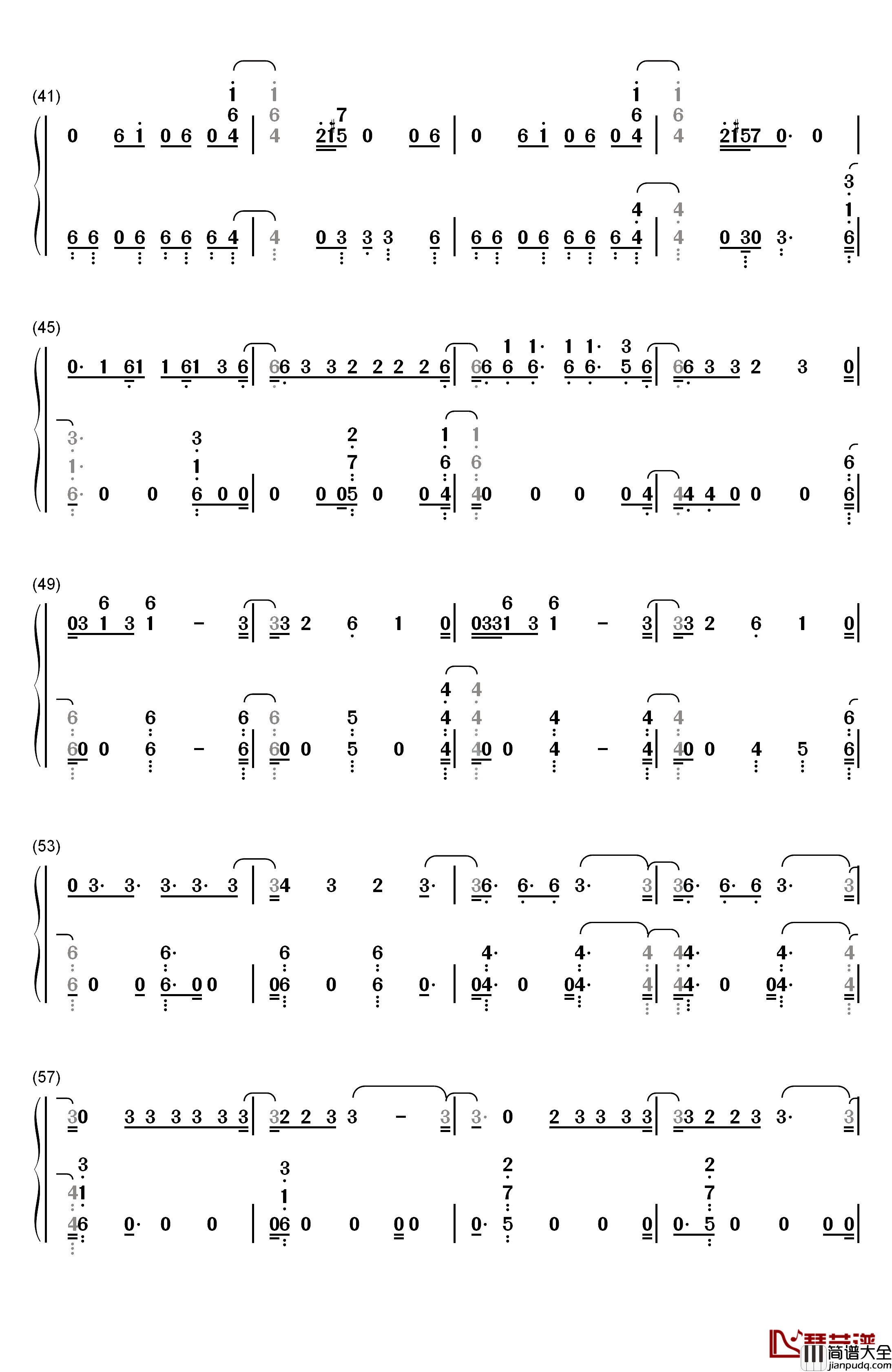 Toy钢琴简谱_数字双手_Netta