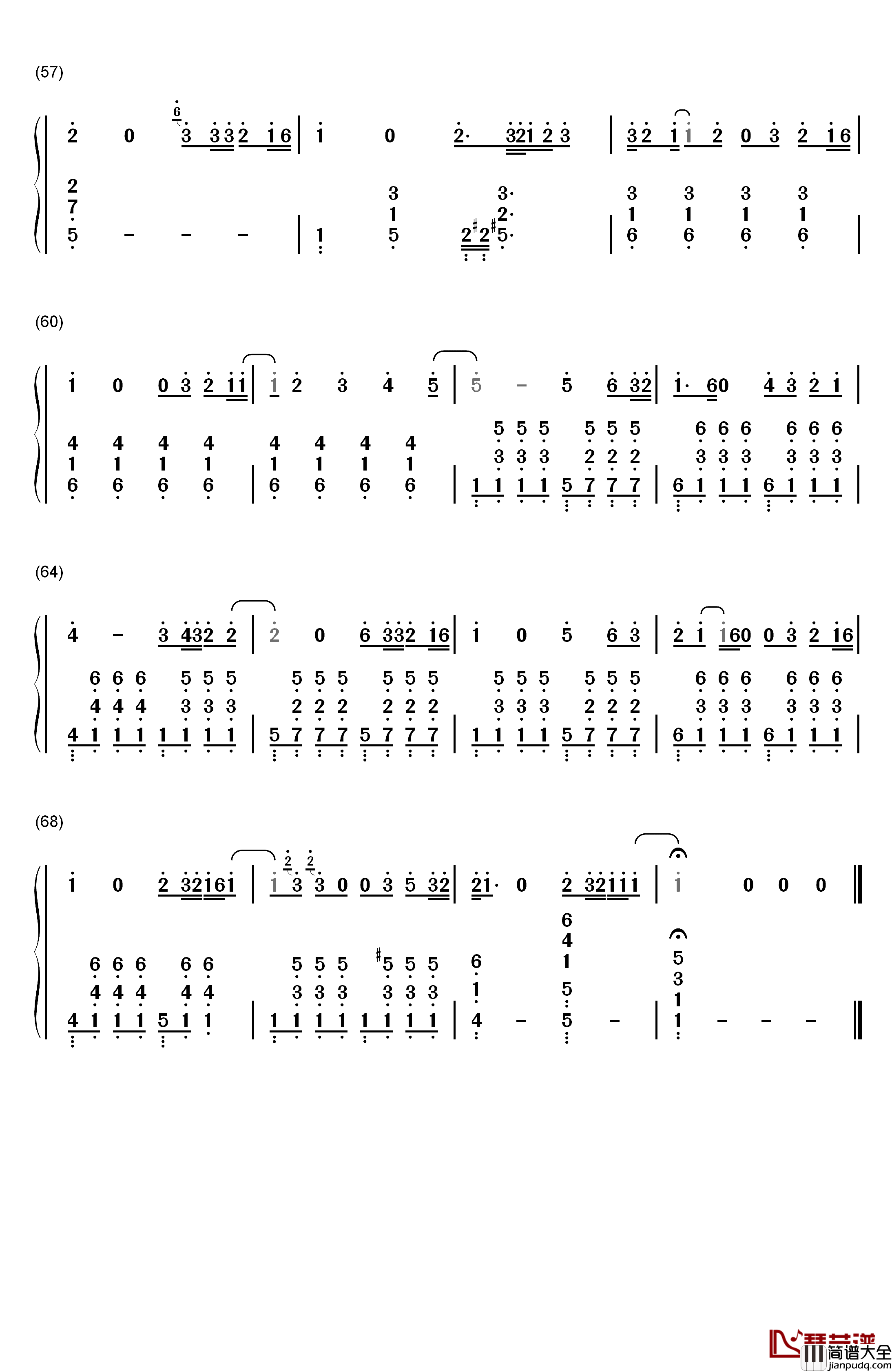One_Call_Away钢琴简谱_数字双手_Charlie_Puth