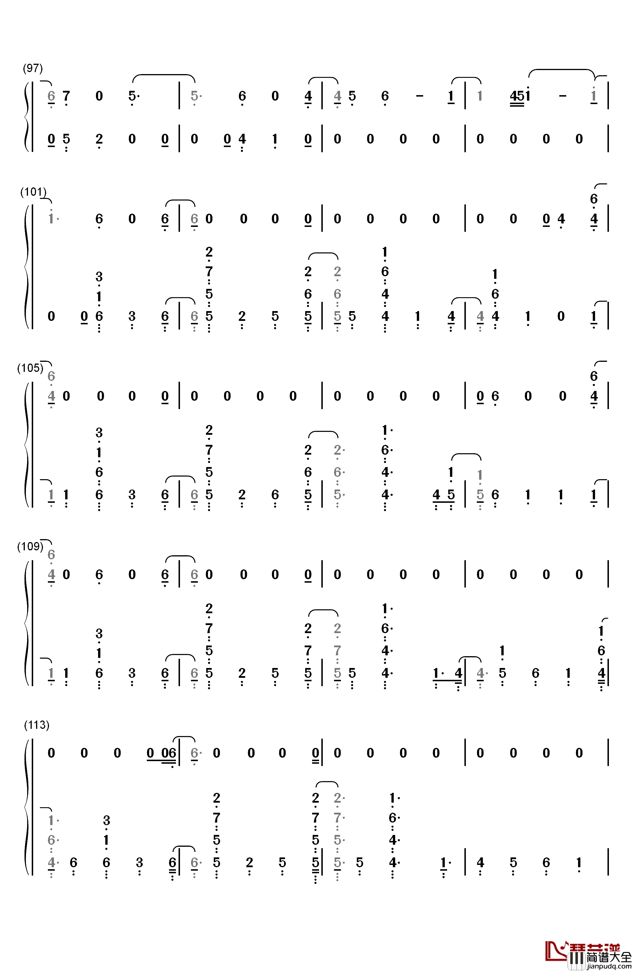 Found_You钢琴简谱_数字双手_Kane_Brown