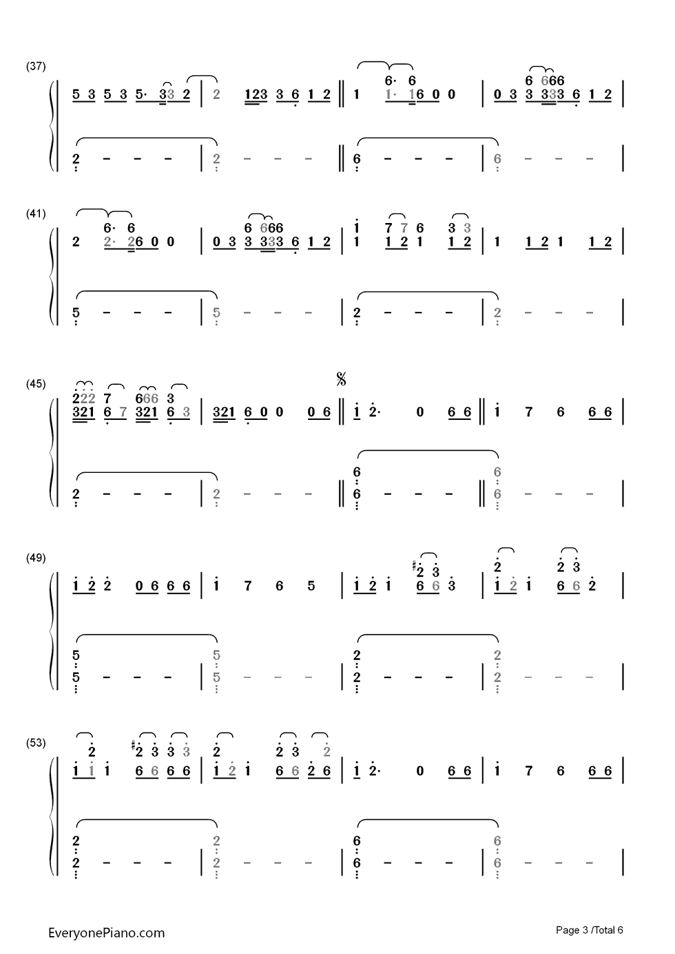 I_Miss_You钢琴简谱_数字双手_Adele