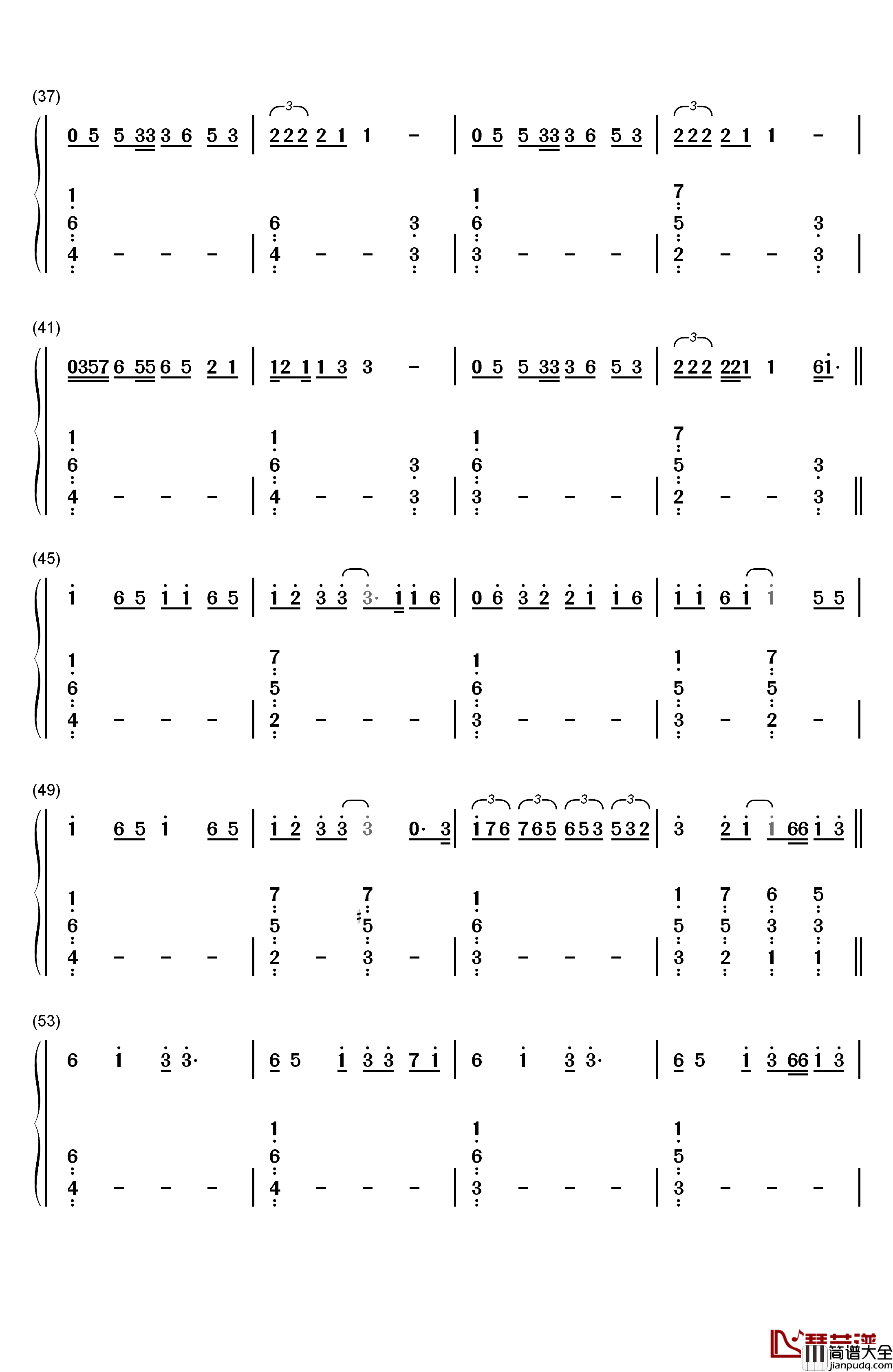 Call_You_Mine钢琴简谱_数字双手_The_Chainsmokers_Bebe_Rexha