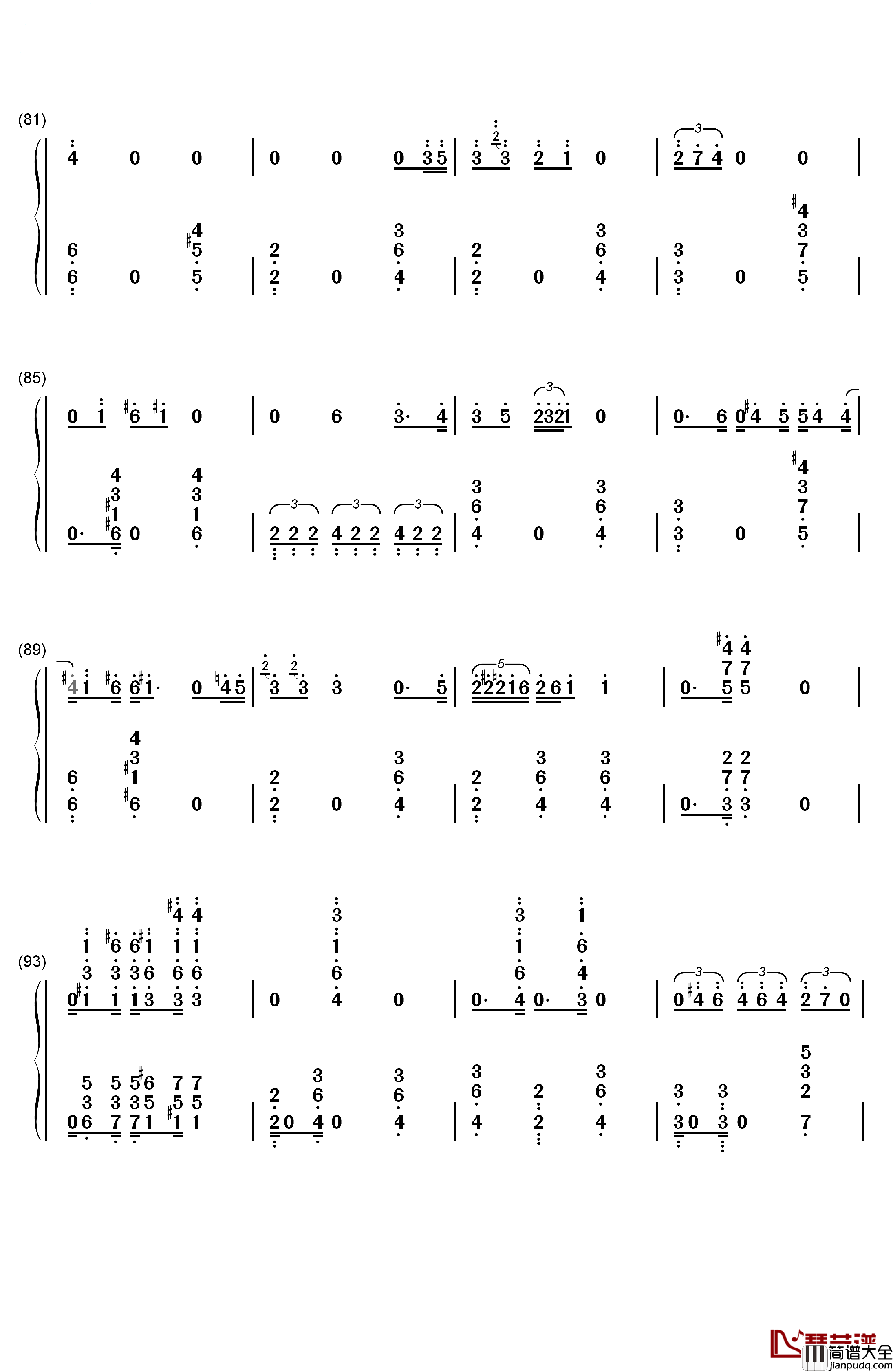 Our_Love钢琴简谱_数字双手_Brian_Culbertson