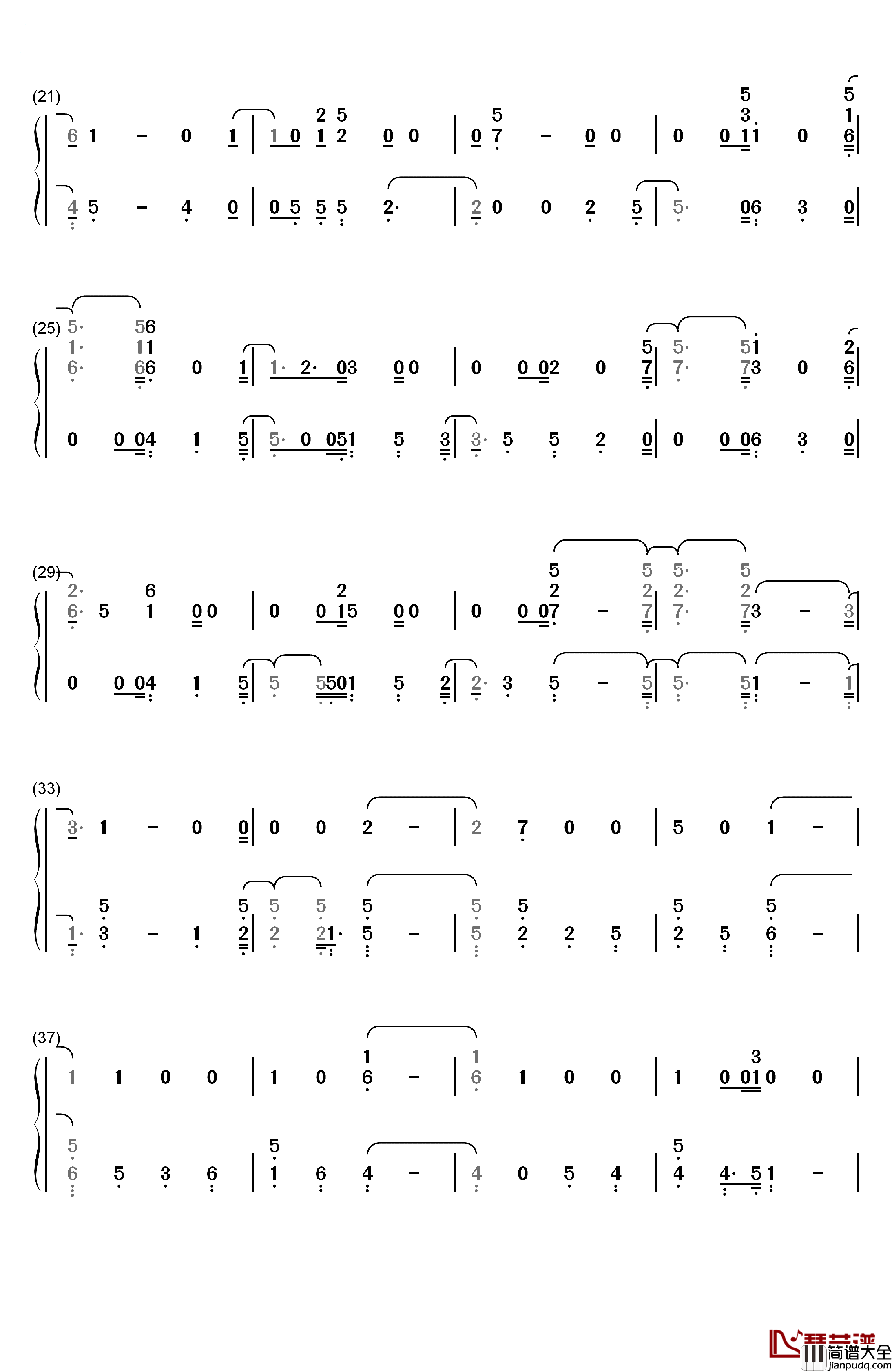 Have_It_All钢琴简谱_数字双手_Jason_Mraz